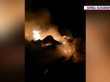 Incendiu la un depozit de legume și fructe din Suceava. Pompierii au intervenit cu șase autospeciale