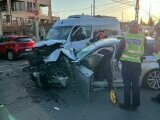 Plan Roșu de inervenție în Mangalia. Accident între un microbuz și o mașină. 13 persoane au ajuns la spital