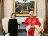 Maia Sandu a fost primită de Papa Leon: ”Țară mică, cu inimă mare”. Mesajul Vaticanului despre Moldova