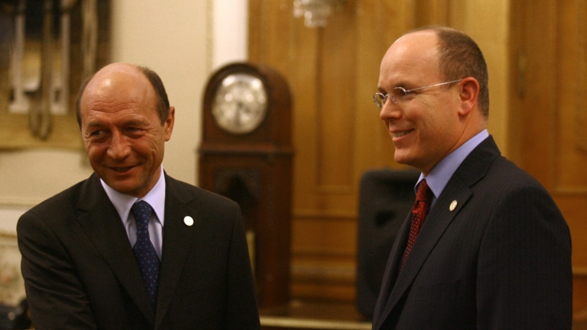 Traian Basescu si Albert de Monaco