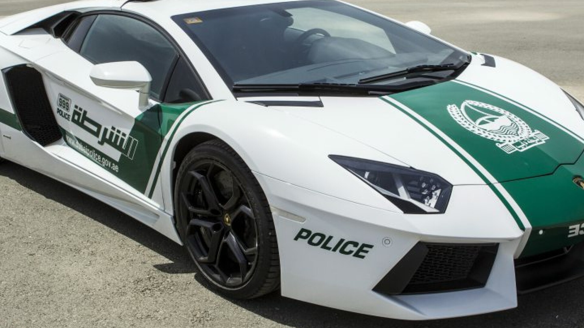 Lamborghini Aventador, politia Dubai