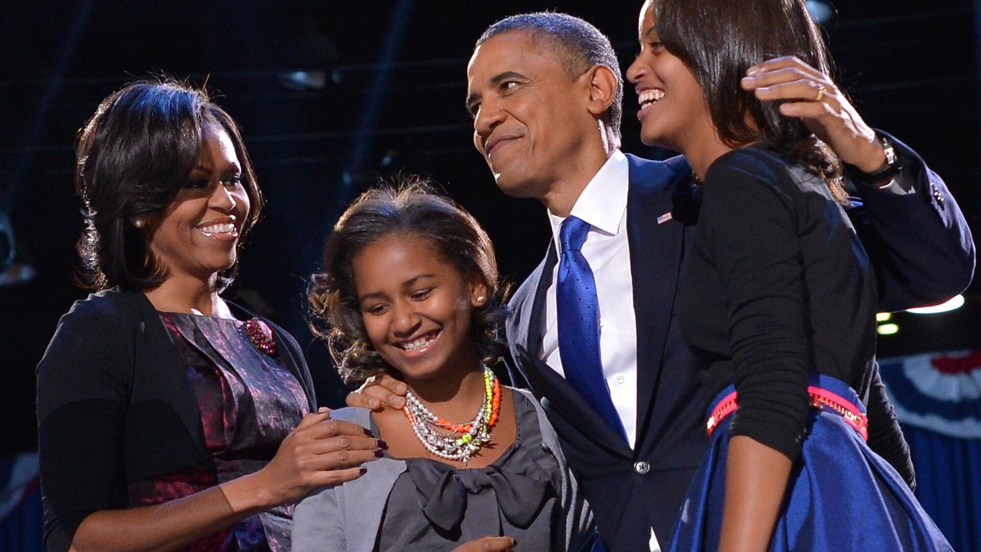 Barack Obama, Michelle Obama si copiii lor