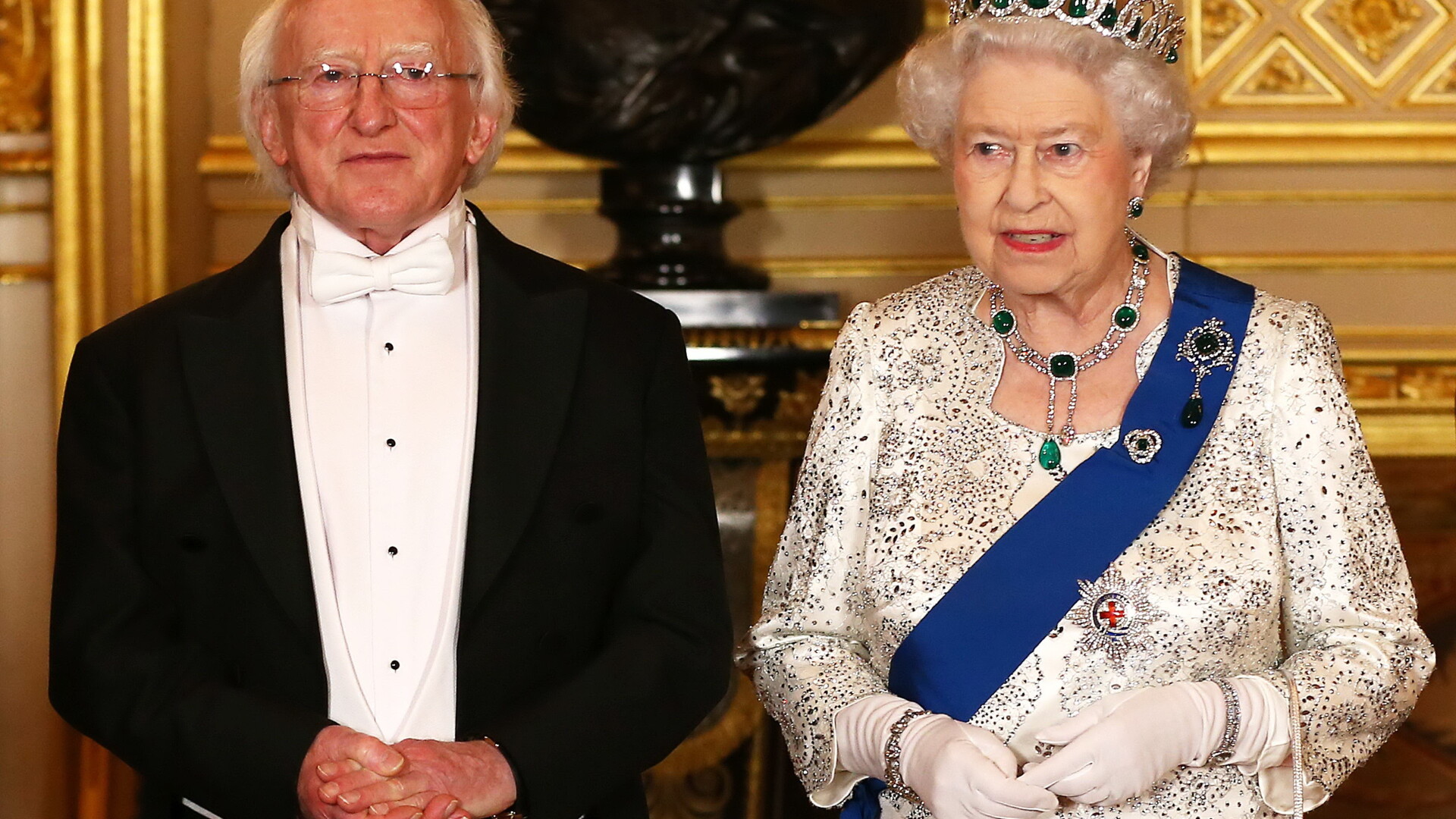 Michael D. Higgins si regina Elisabeta a II-a