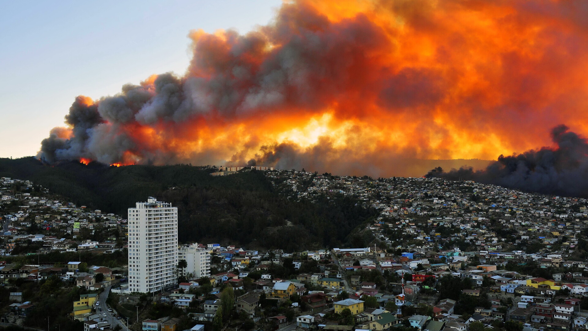 Incendiu in Chile