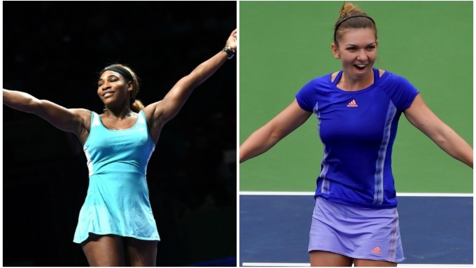 Simona Halep, Serena Williams - 1