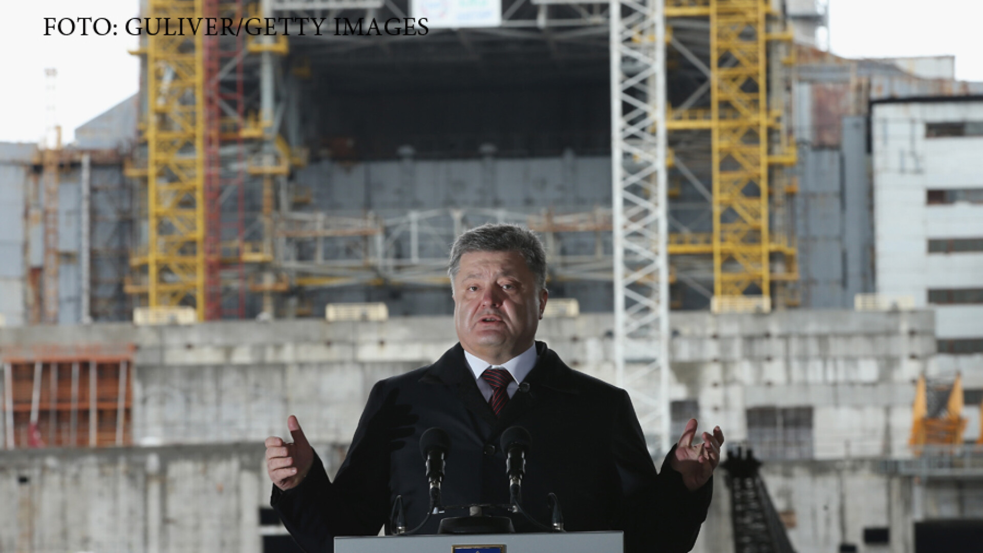 presedintele Ucrainei Petro Porosenko, la comemorarea a 30 de ani de la dezastrul de la Cernobil