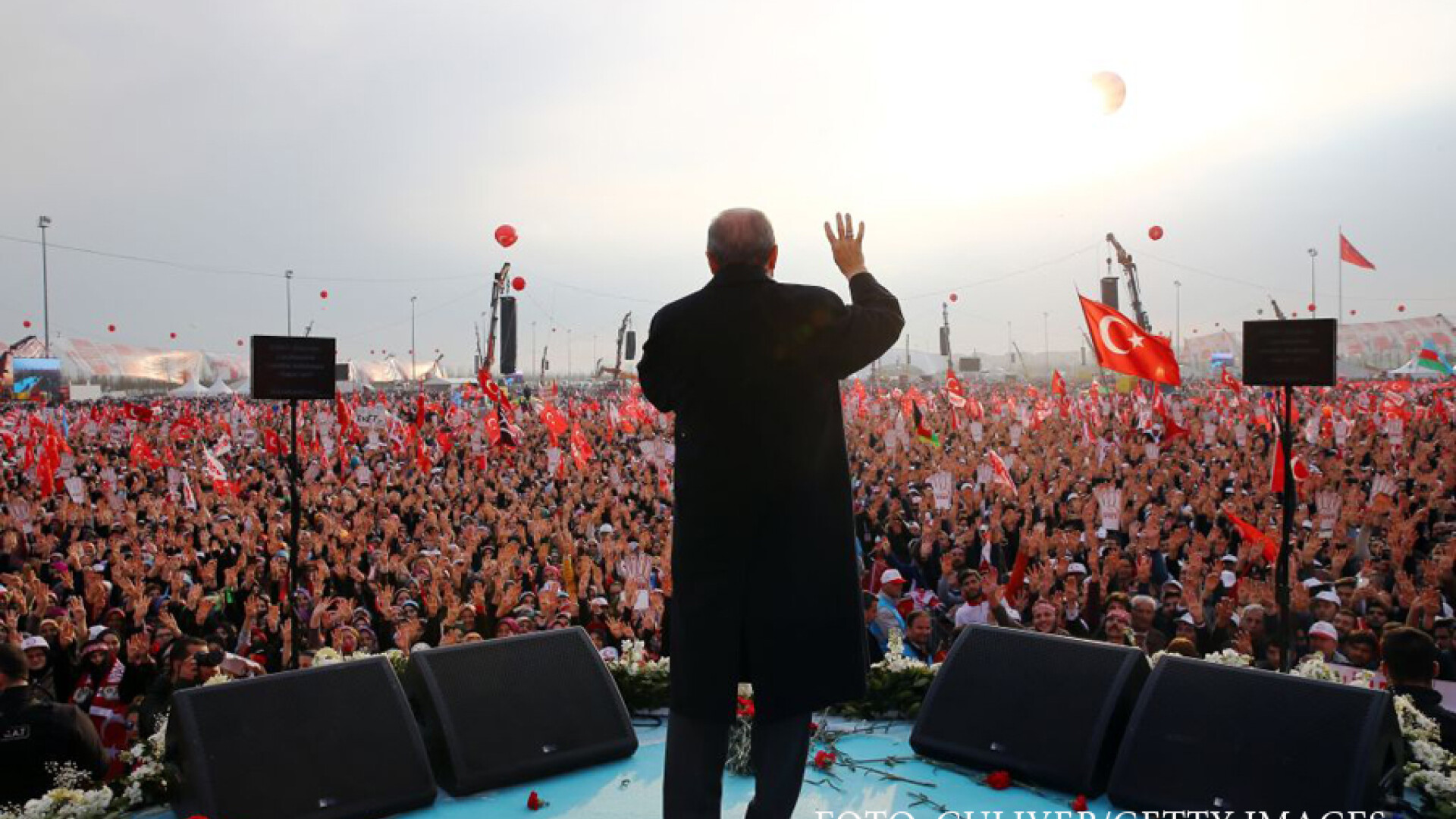 miting al lui Erdogan in Istanbul
