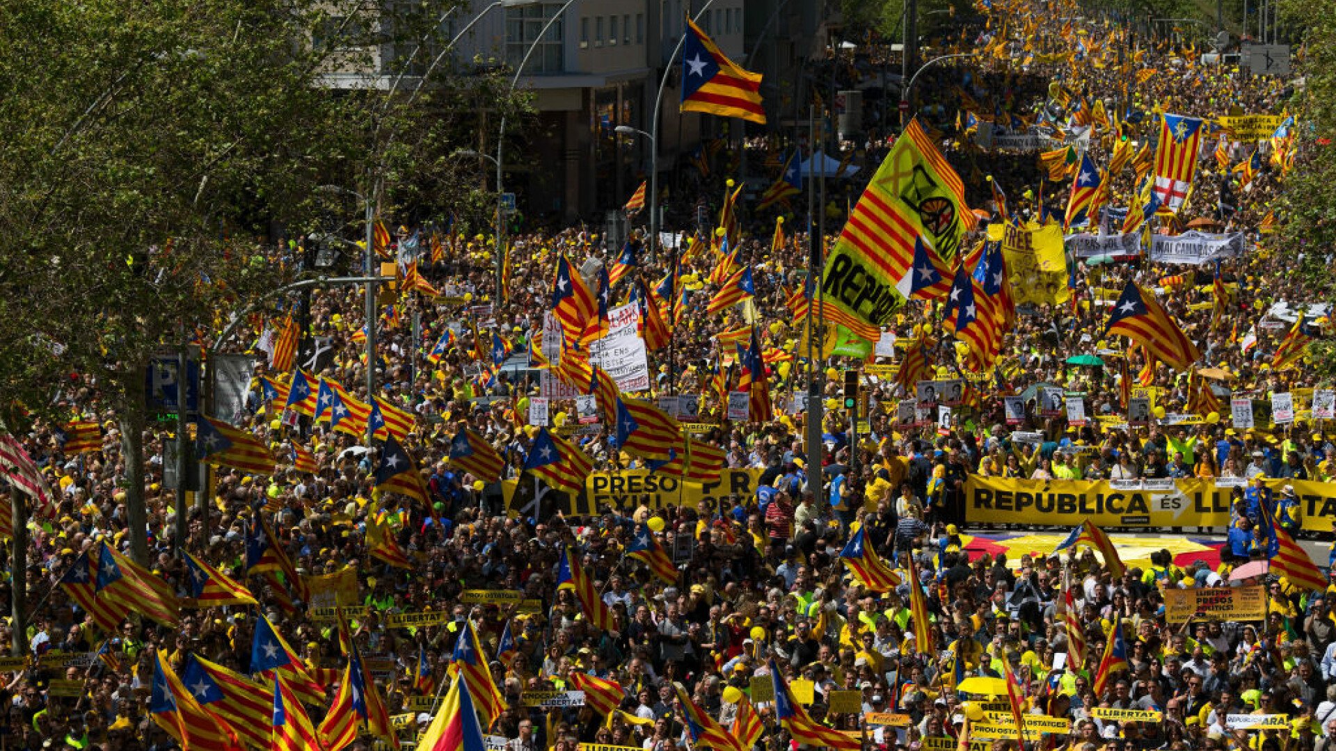 Protest la Barcelona