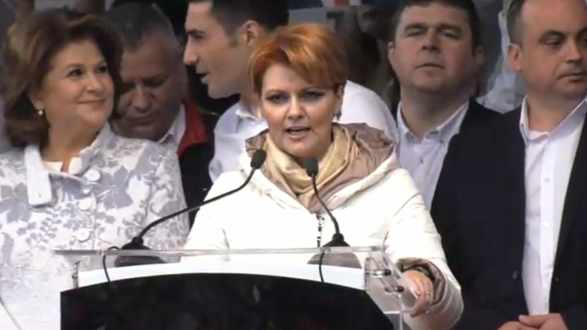 Lia Olguta Vasilescu, la mitingul PSD de la Craiova