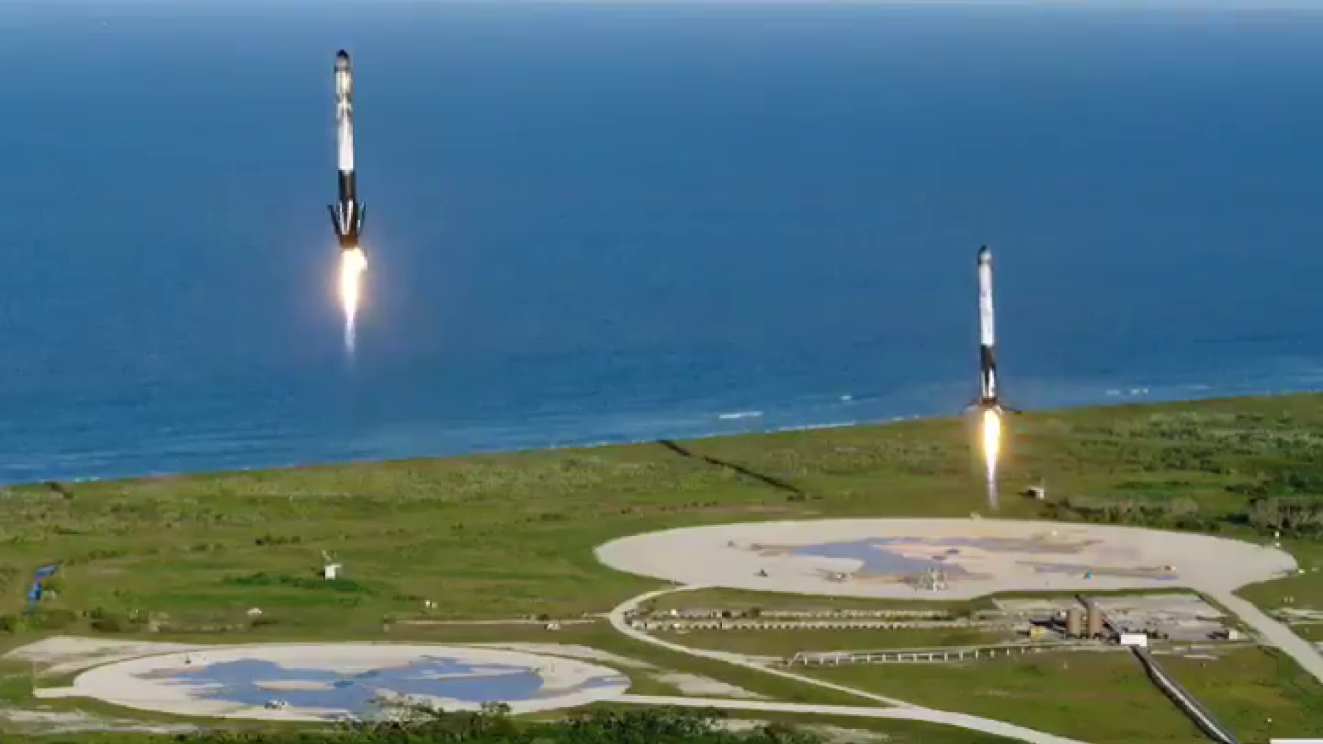 spacex, propulsoare, aterizare, Falcon Heavy