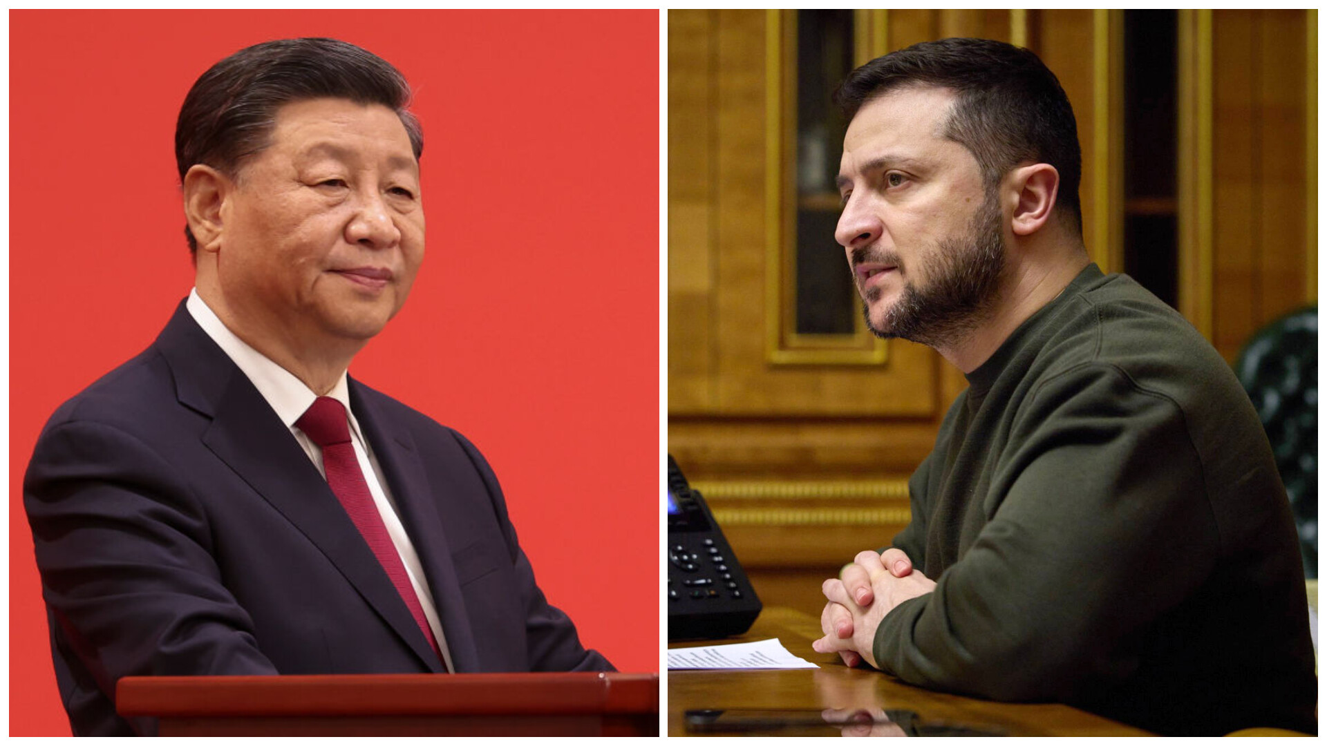 xi jinping, volodimir zelenski