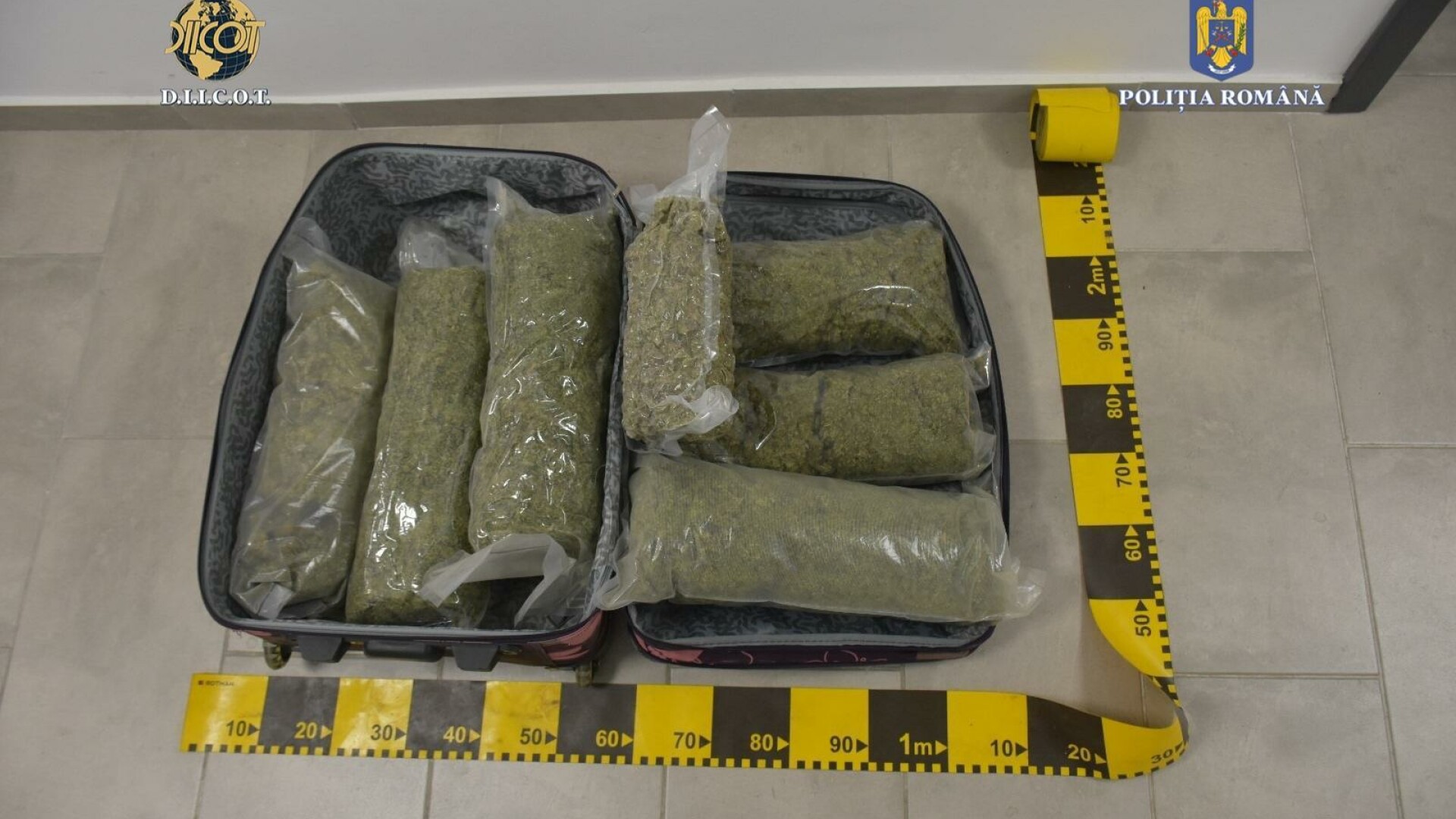 Arad: Un bărbat a fost prins în flagrant când vindea peste şapte kilograme de canabis