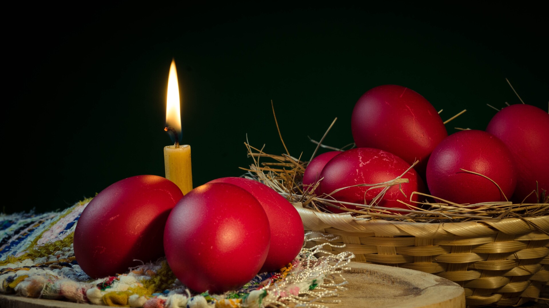 ouă roșii de paște