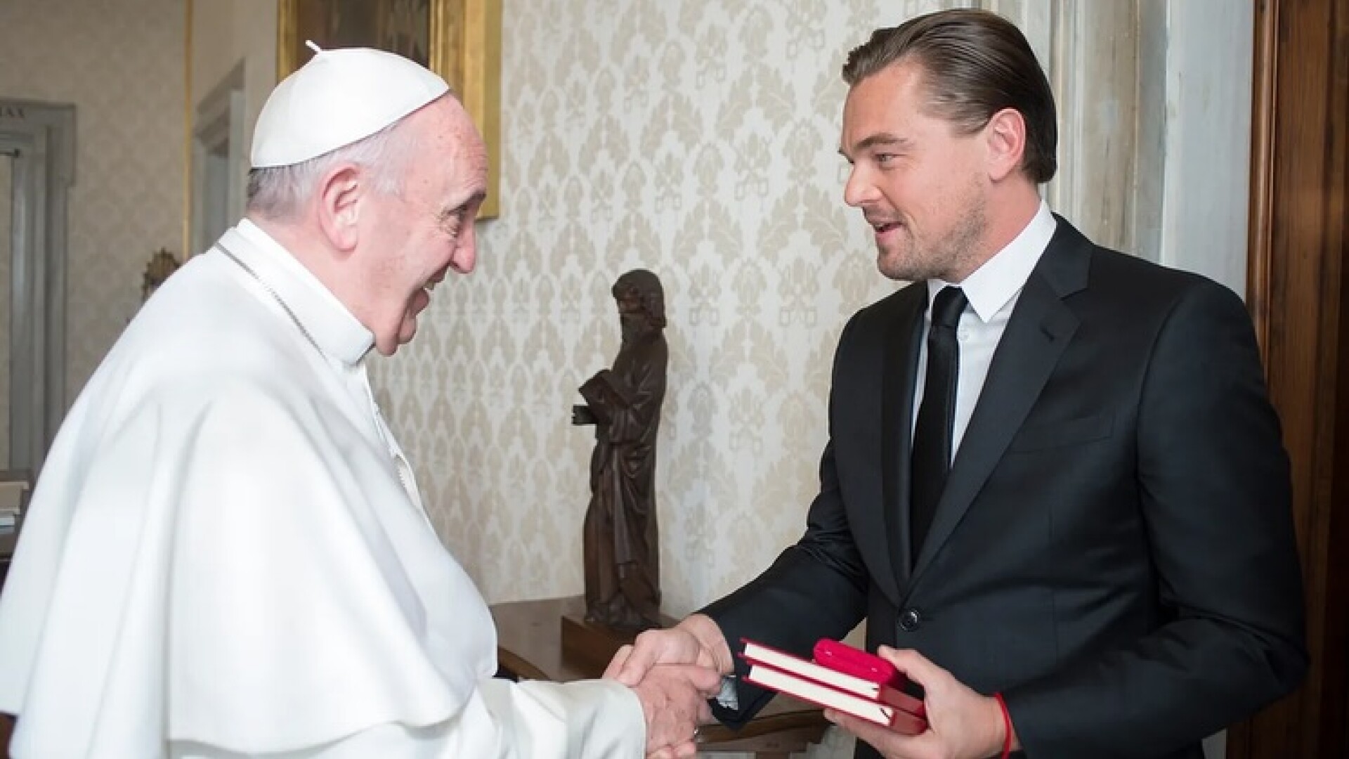 Leonardo DiCaprio si Papa Francisc