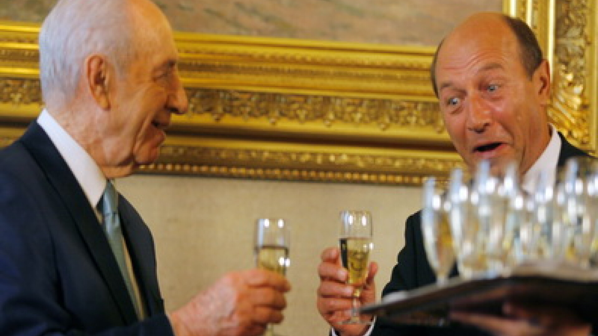 Shimon Peres si Traian Basescu
