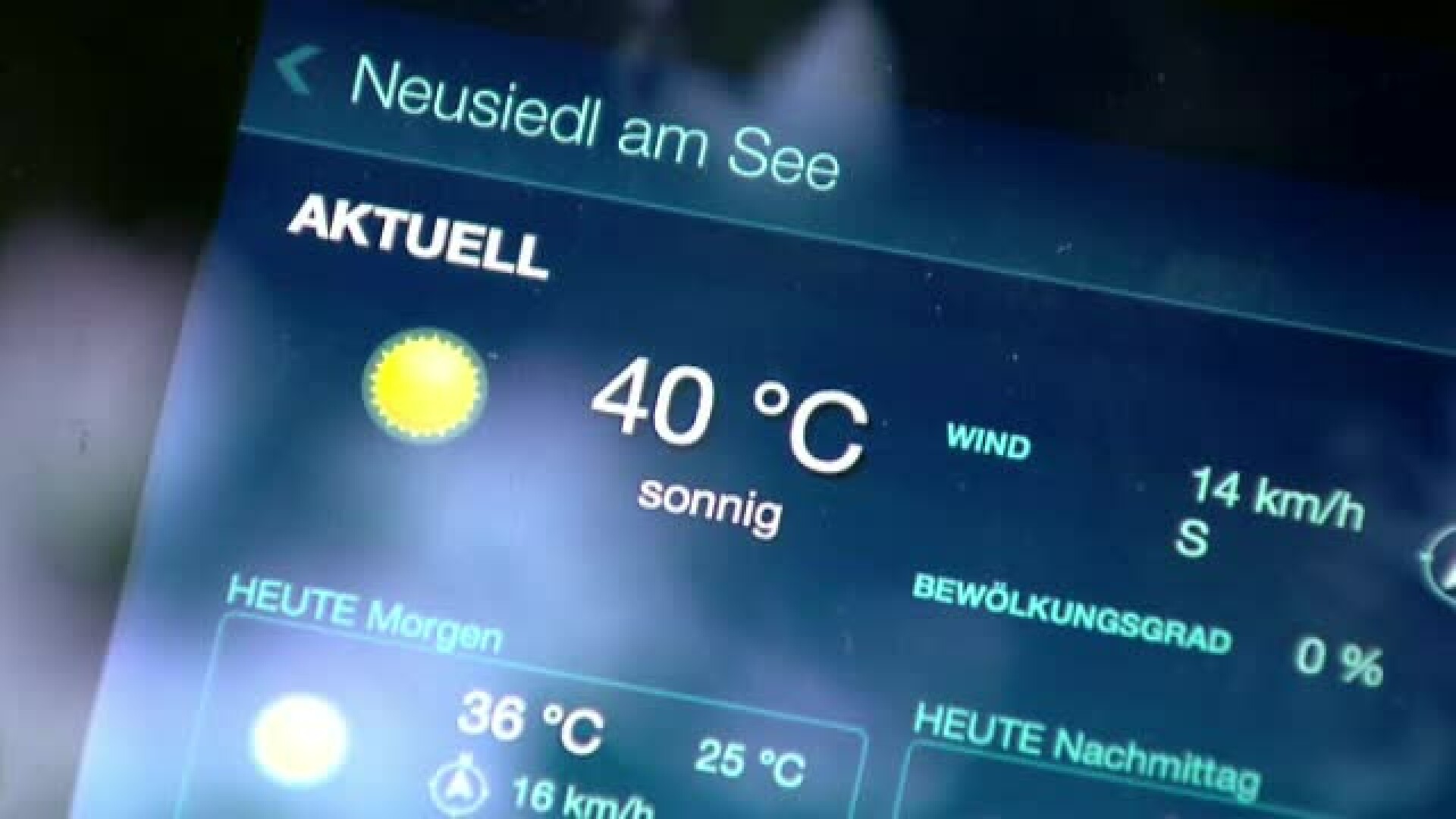 canicula, 40 de grade, Austria