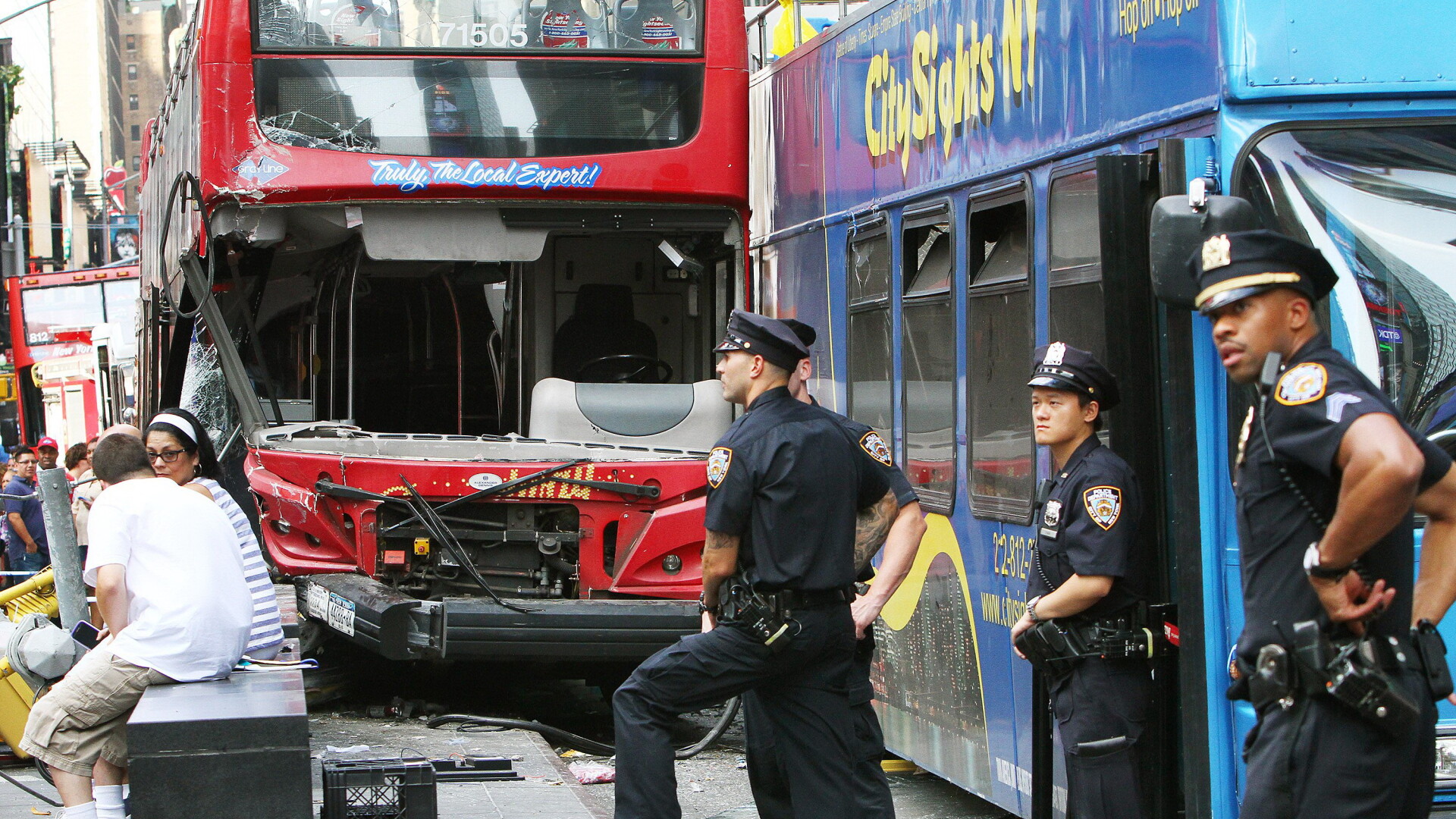 Accident in Times Square