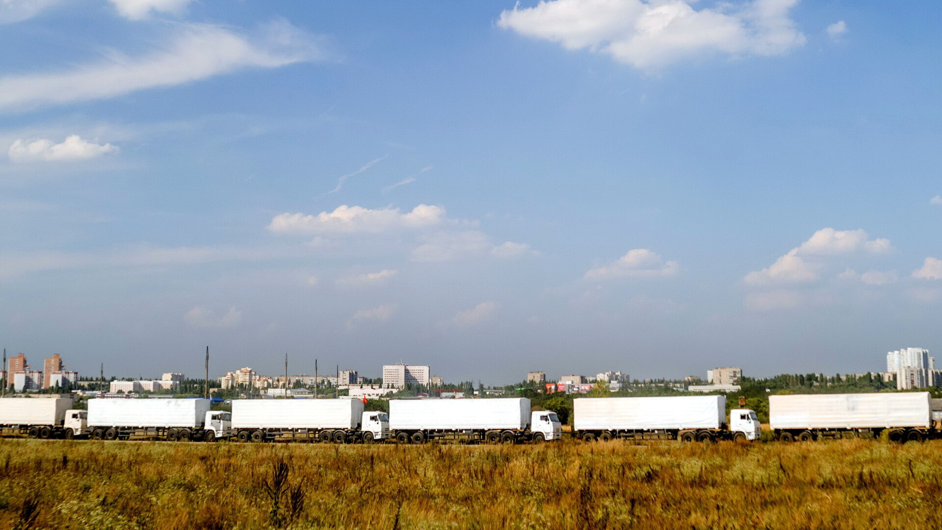 Convoi rusesc de camioane
