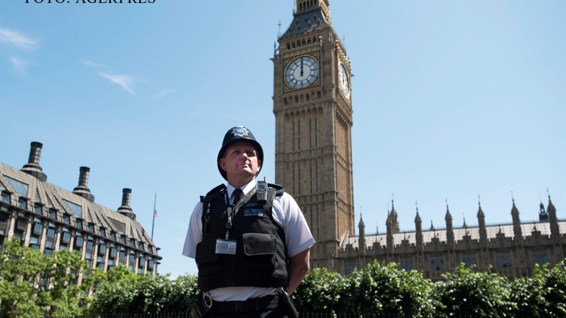 Politist britanic in fata Big Ben