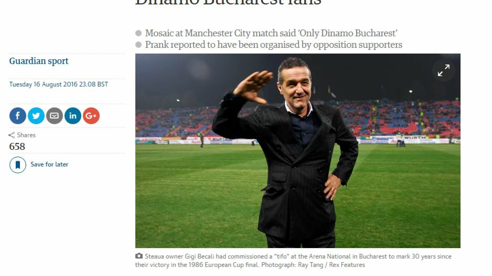 The Guardian - Steaua City