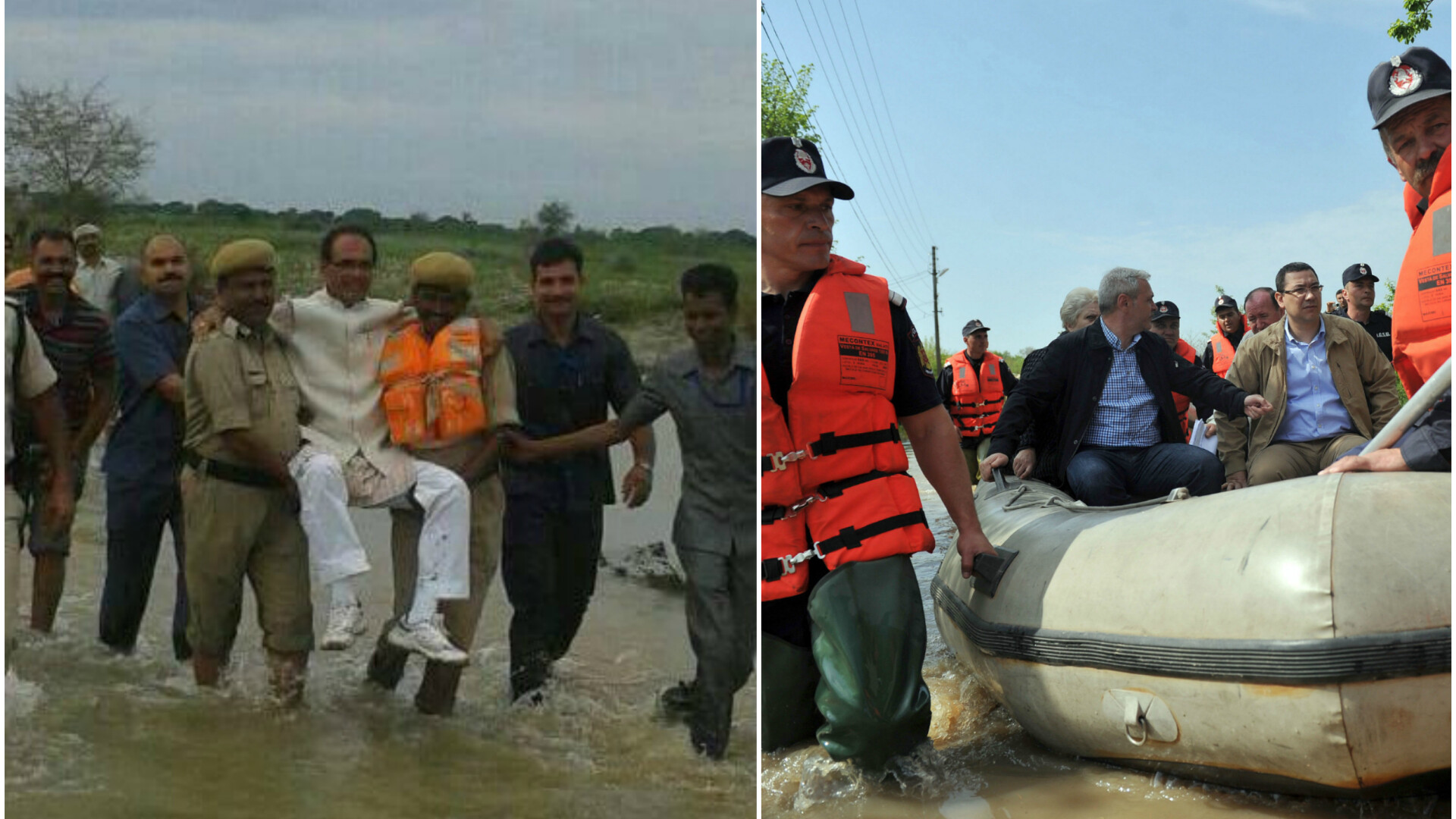 Inundatii India si Romania