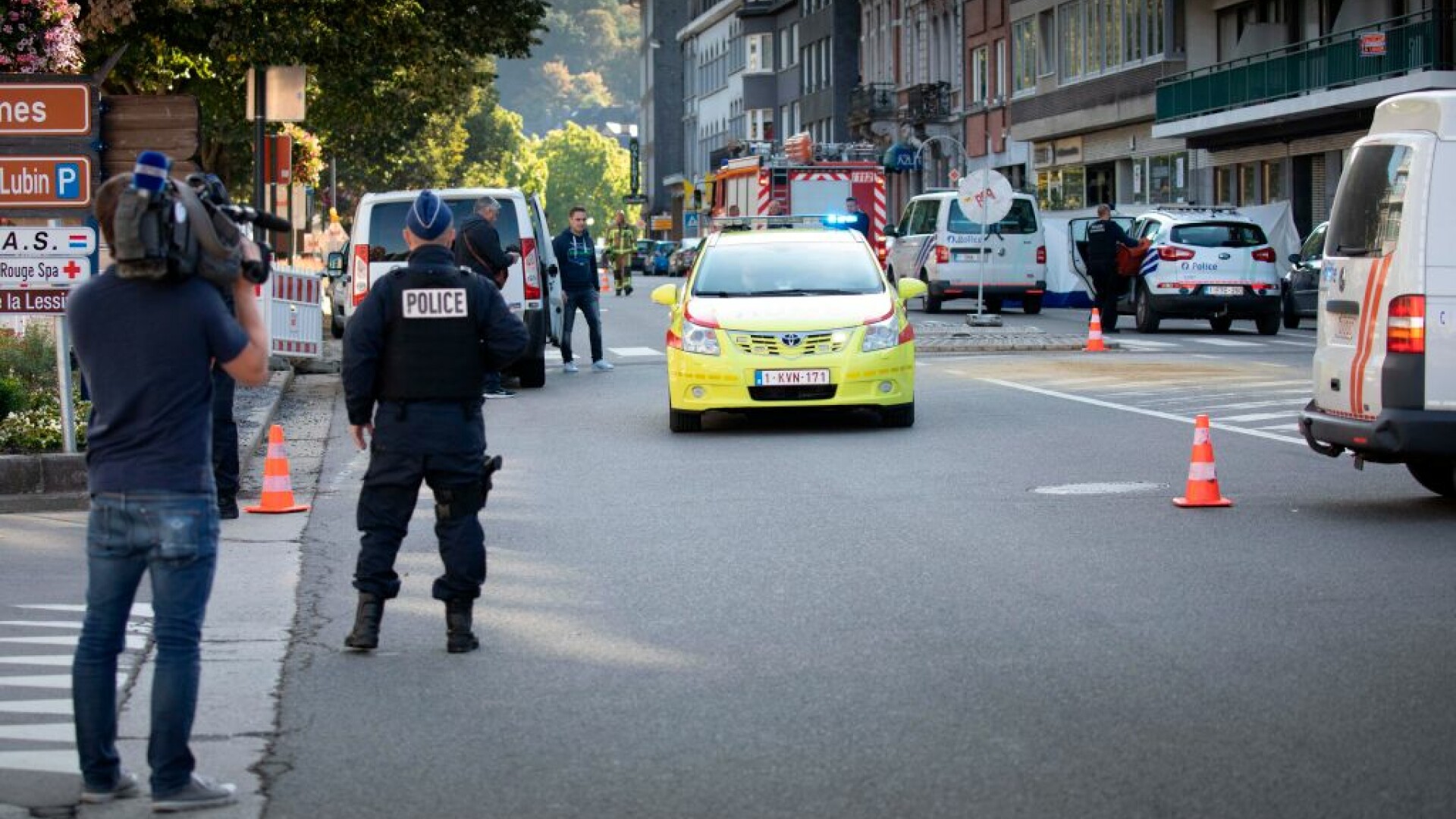 politist impuscat in Belgia