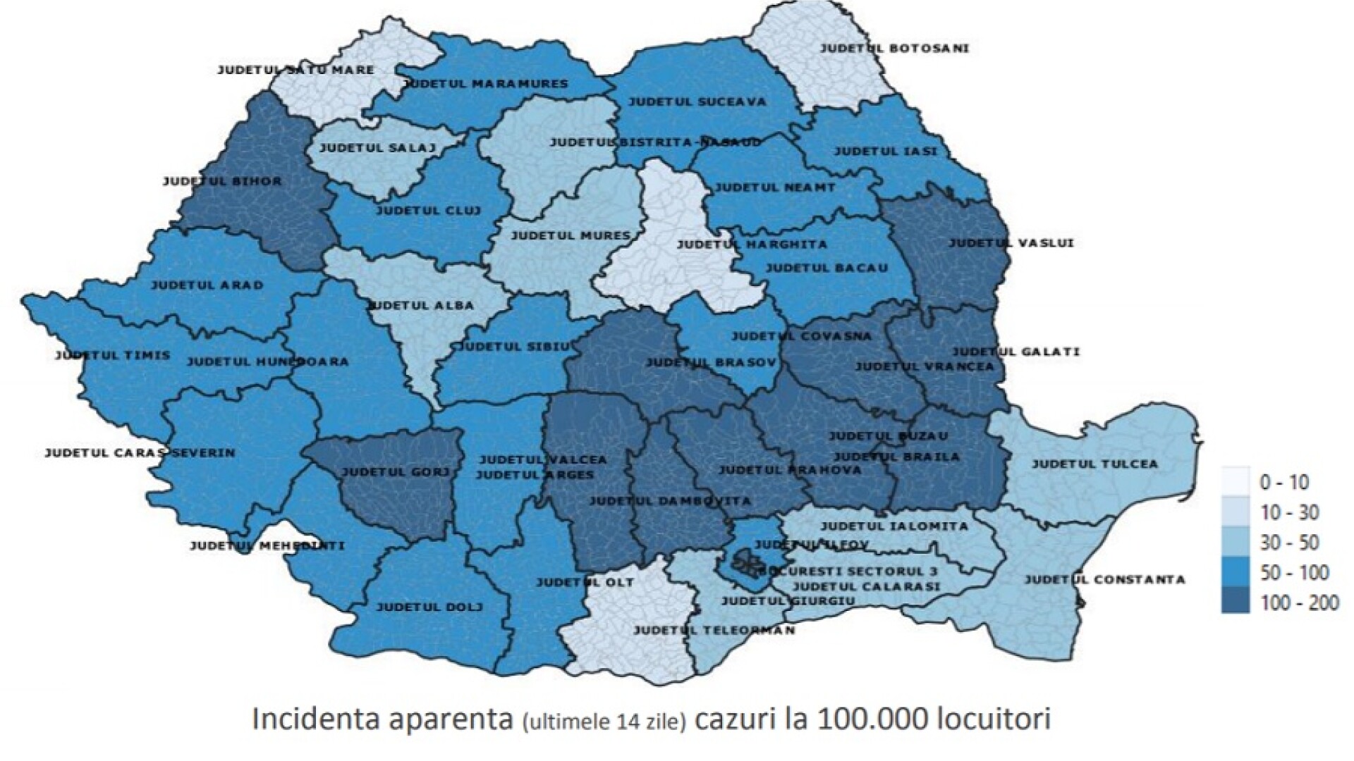 Radiografia ultimei săptămâni de pandemie. O treime din cazuri, în Capitală; grupa de vârstă cea mai afectată