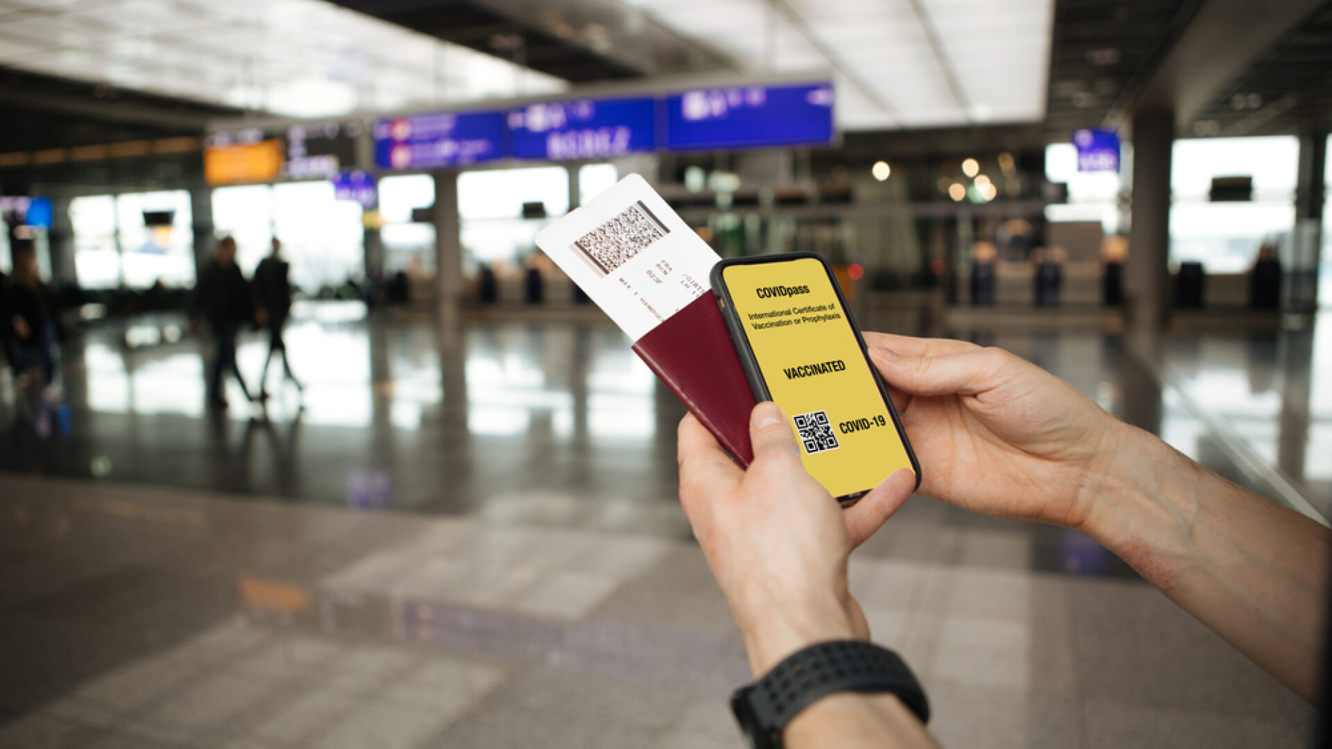 pasaport digital, carantina, aeroport