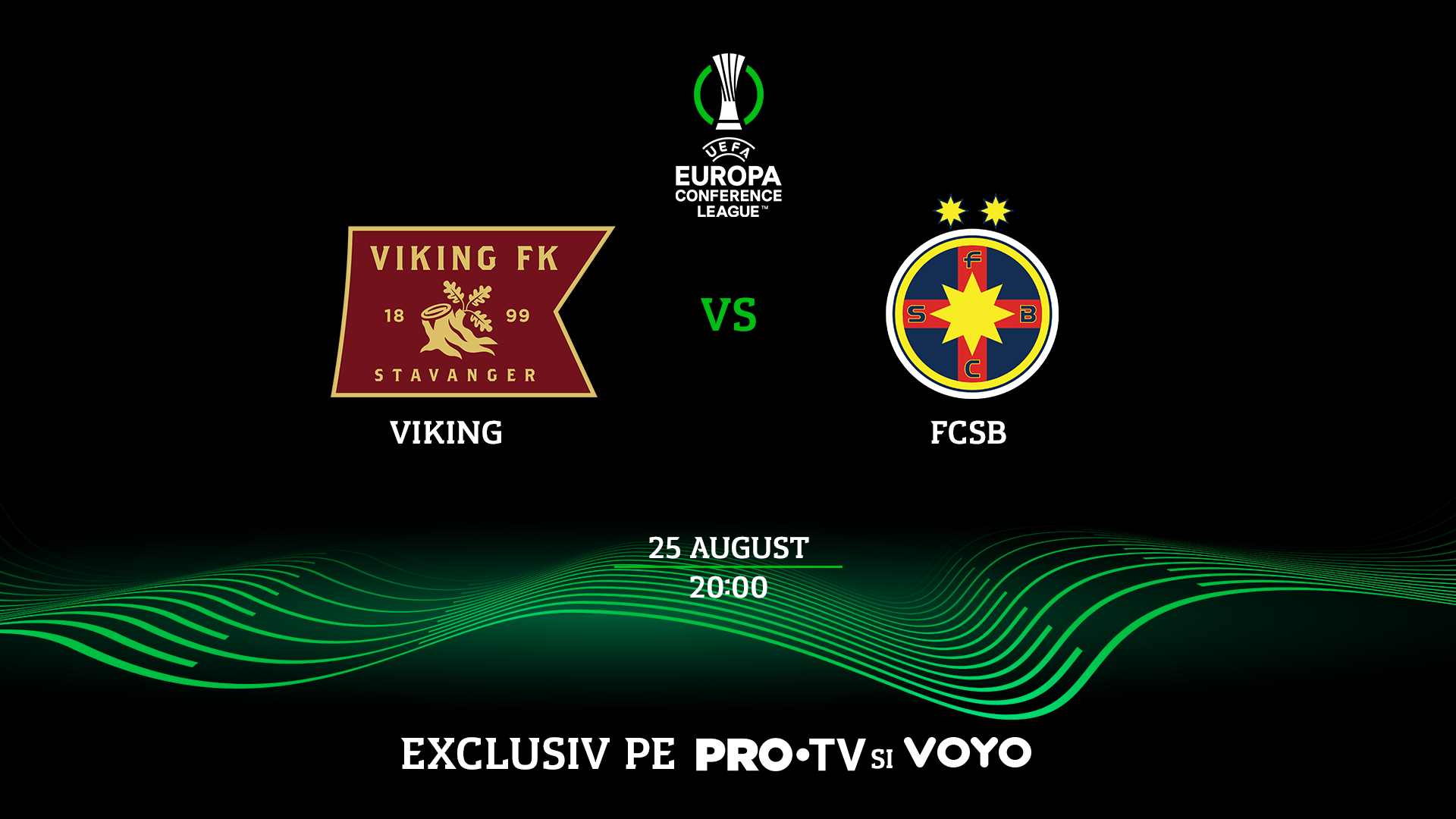Viking - FCSB, în play-off-ul Conference League, LIVE pe PRO TV și VOYO