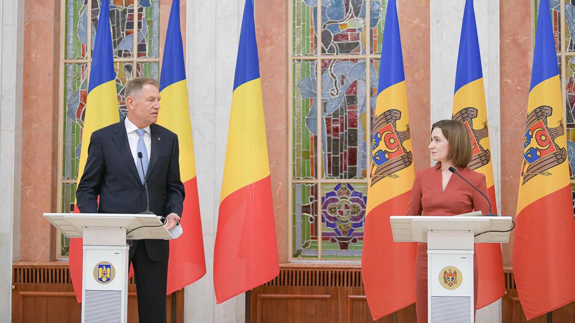 Klaus Iohannis și Maia Sandu