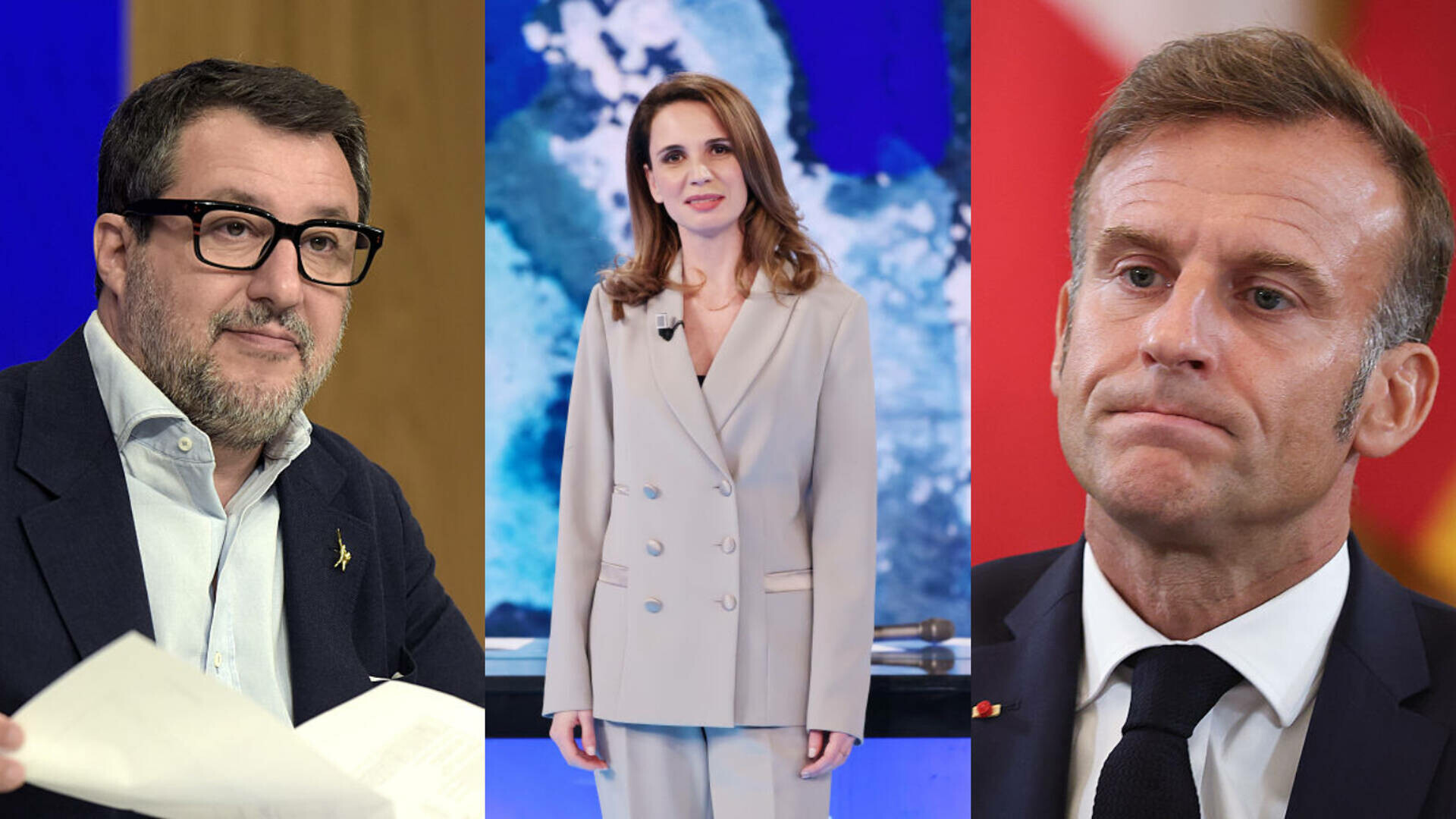 Matteo Salvini, macron si Emanuela D'Alessandro