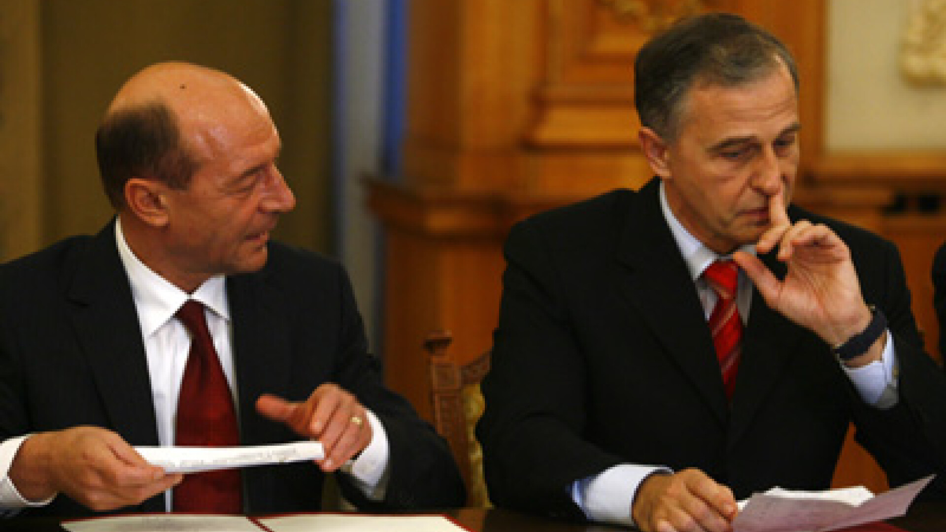 Traian Basescu si Mircea Geoana