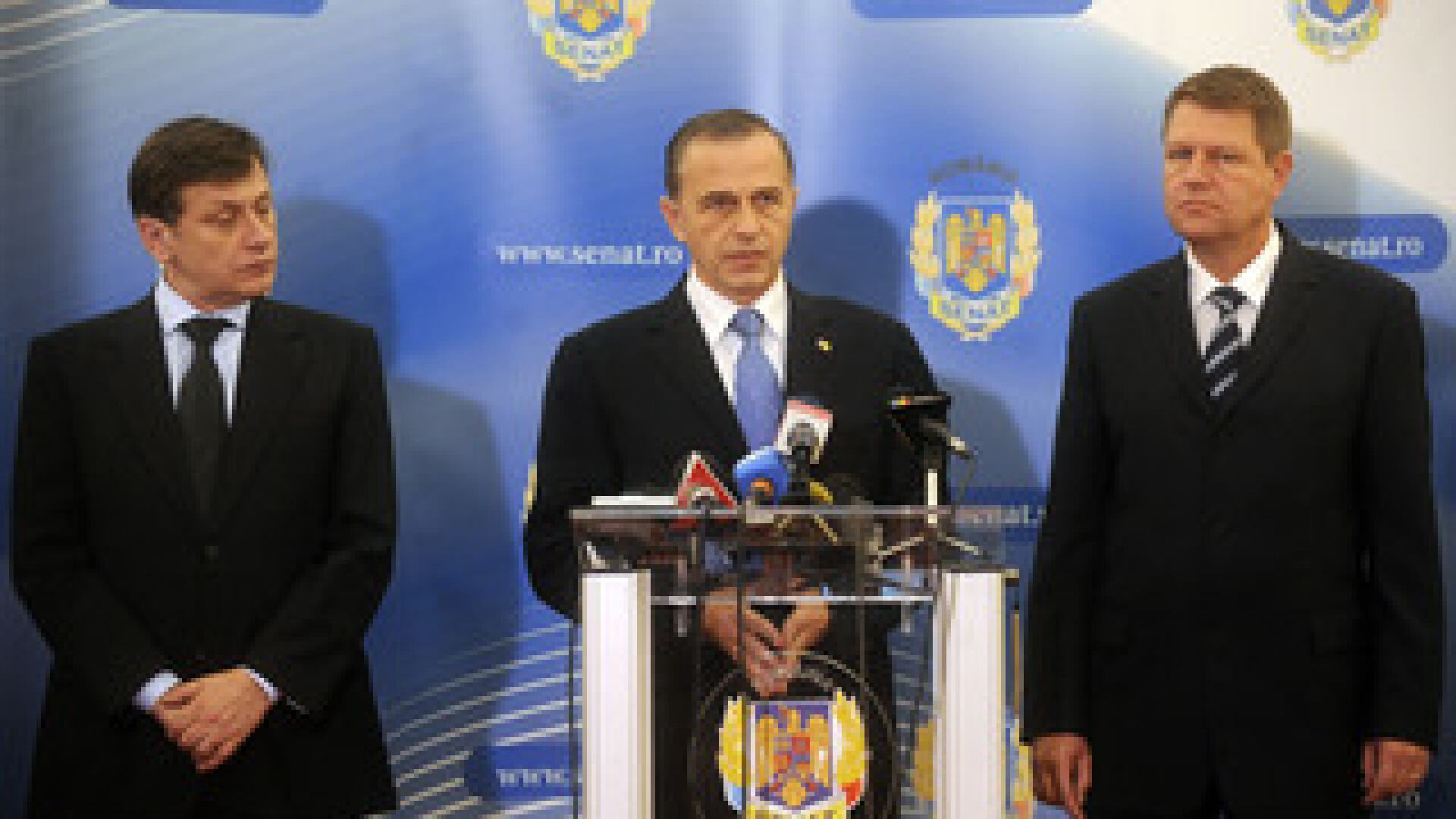 Klaus Johannis, Mircea Geoana si Crin Antonescu
