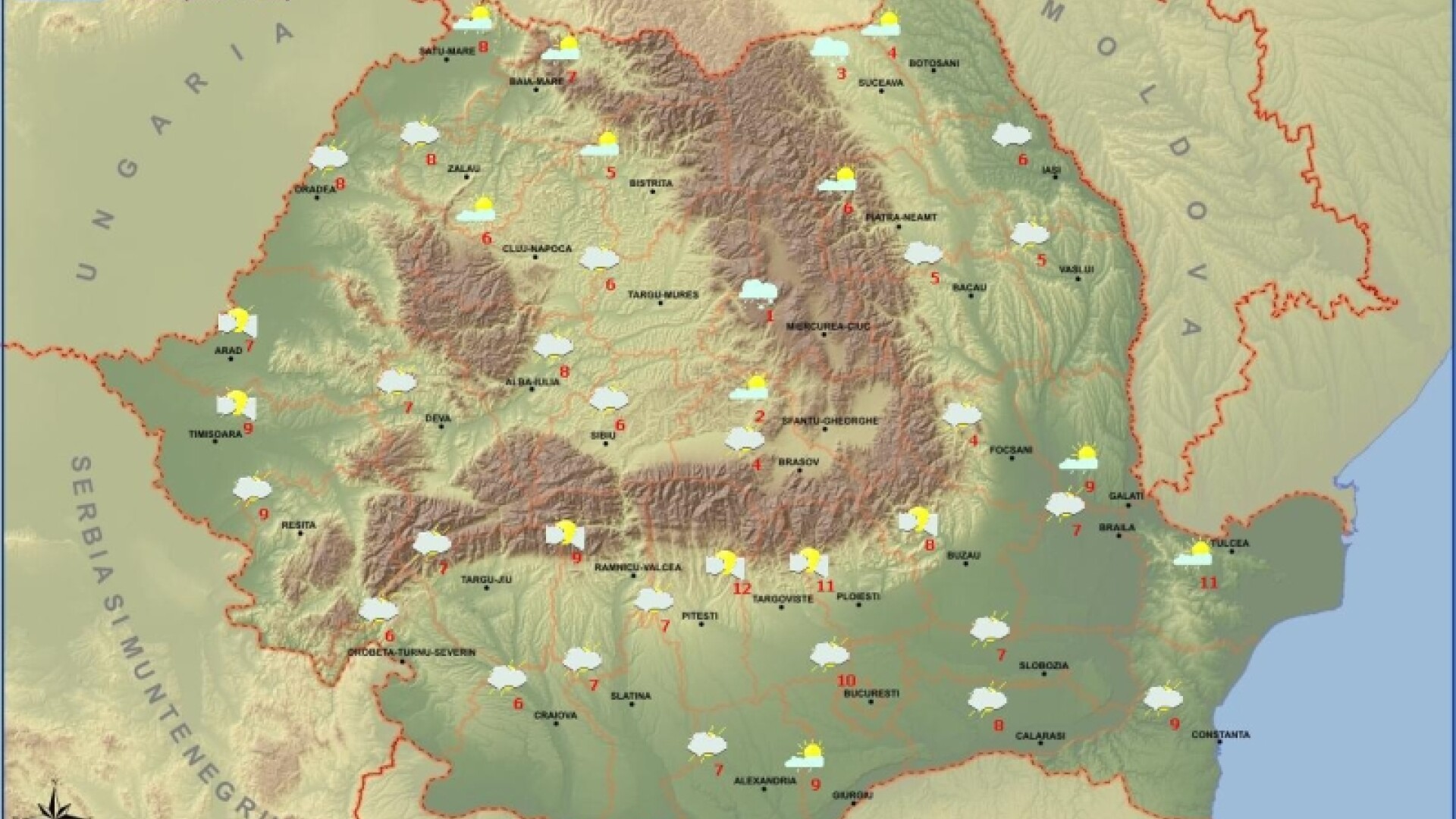 Prognoza meteo 26 decembrie