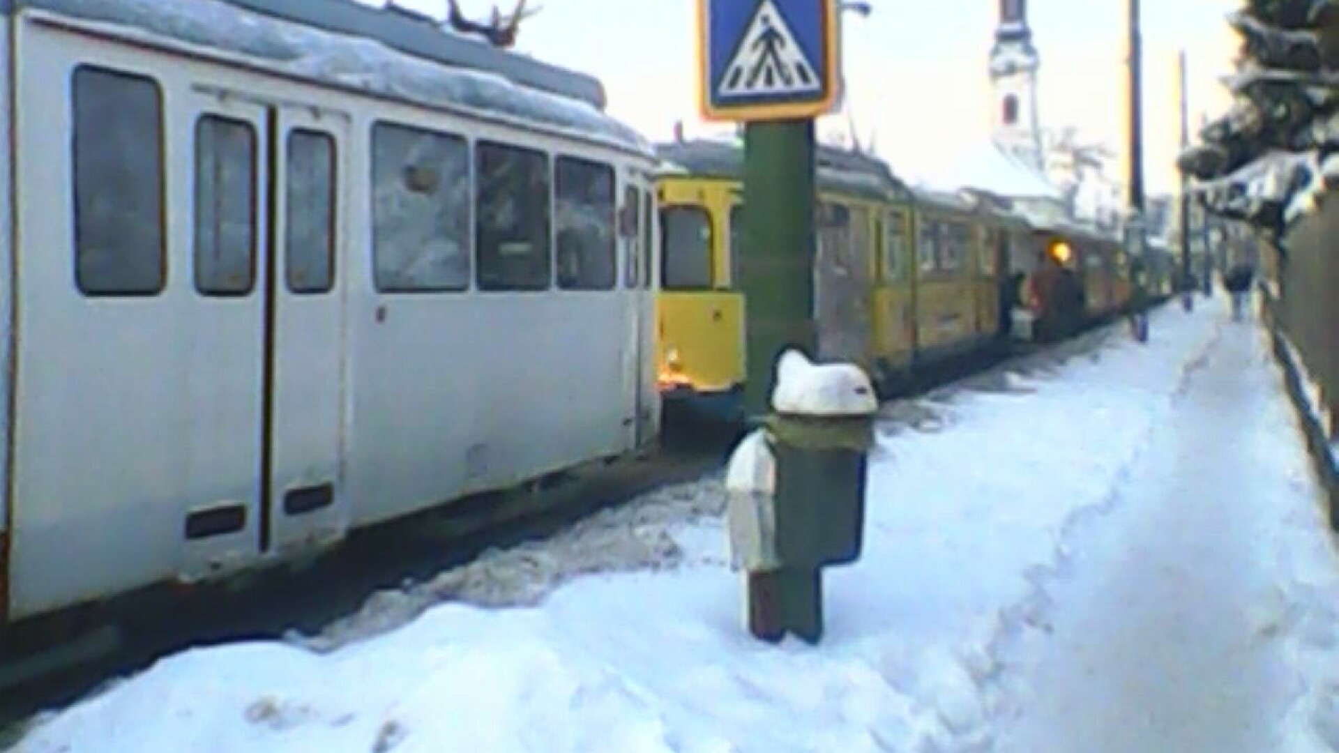 tramvaie blocate,arad