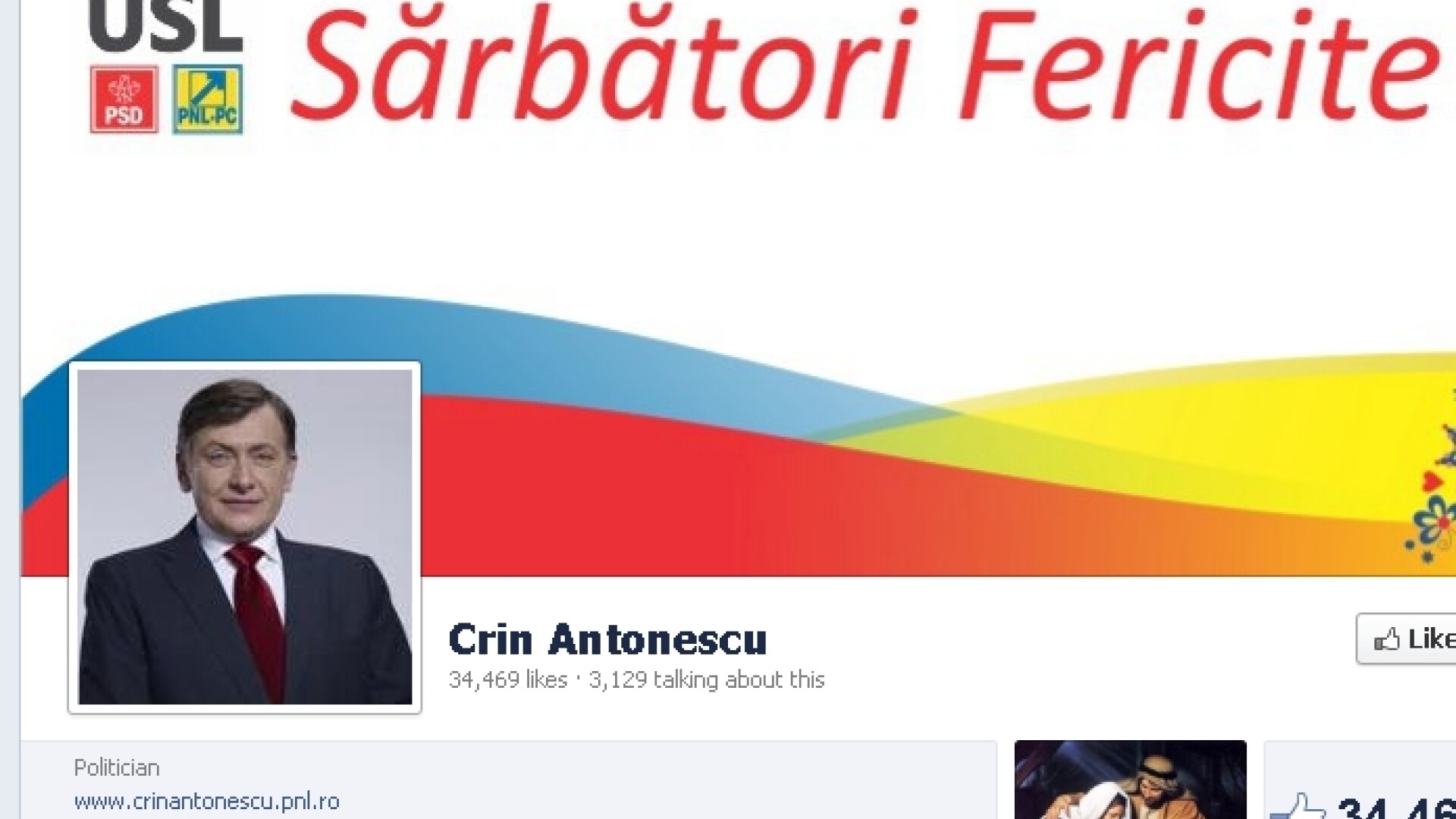 Crin Antonescu Facebook