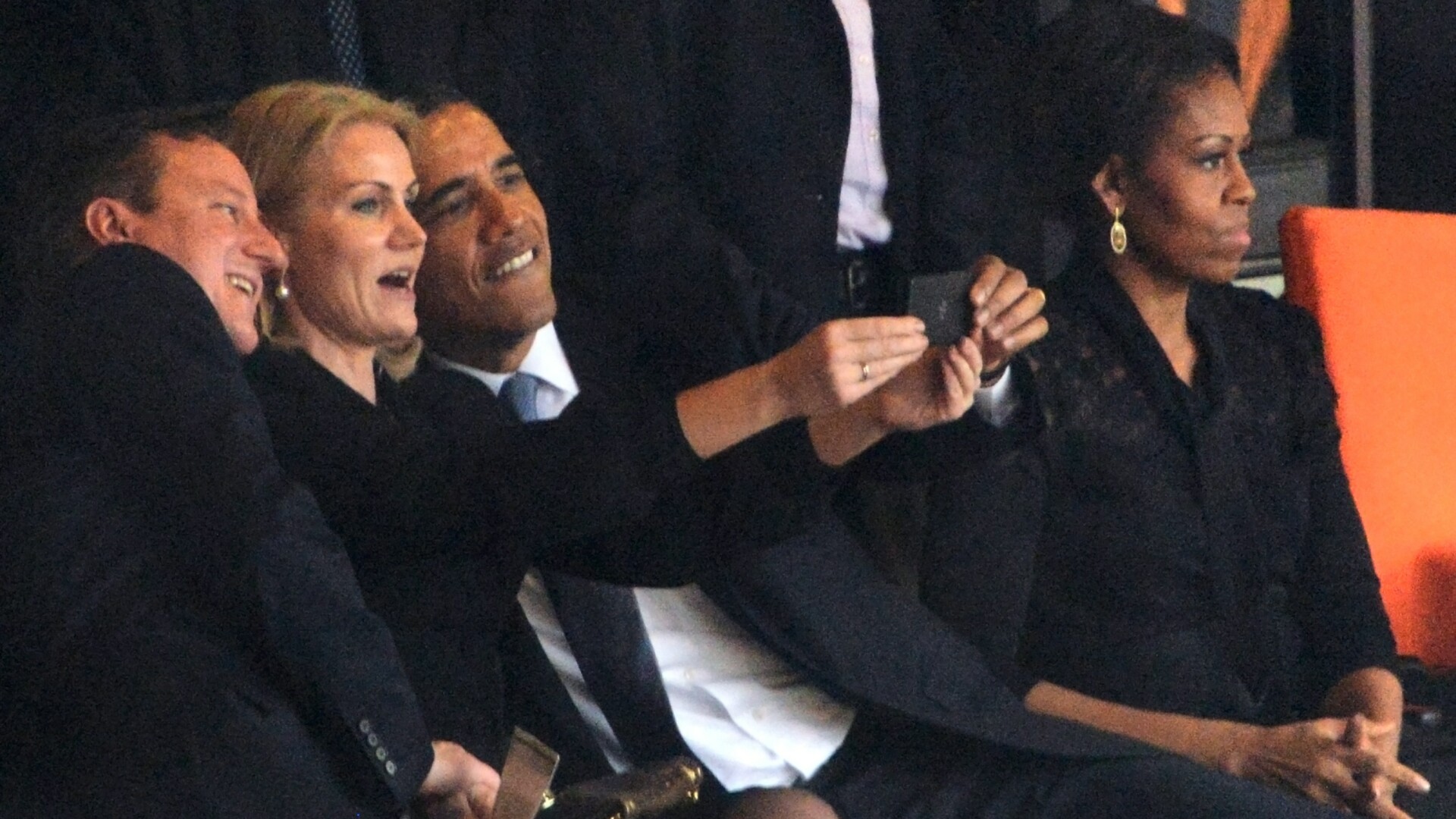 Barack Obama, selfie