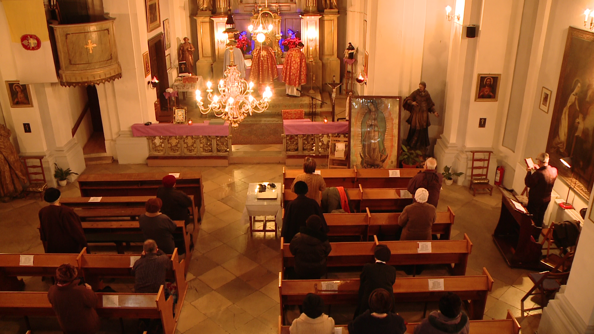 credinciosi, icoana Fecioara Maria de Guadalupe