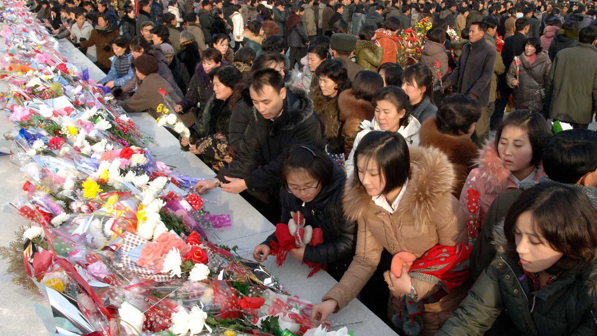Coreea de Nord a organizat un miting urias pentru a marca doi ani de la moartea lui Kim Jong-il