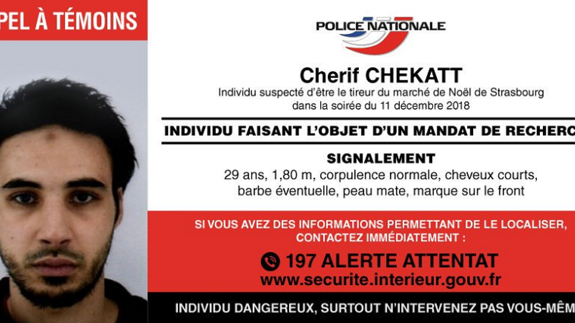 autor atac, Cherif Chekatt