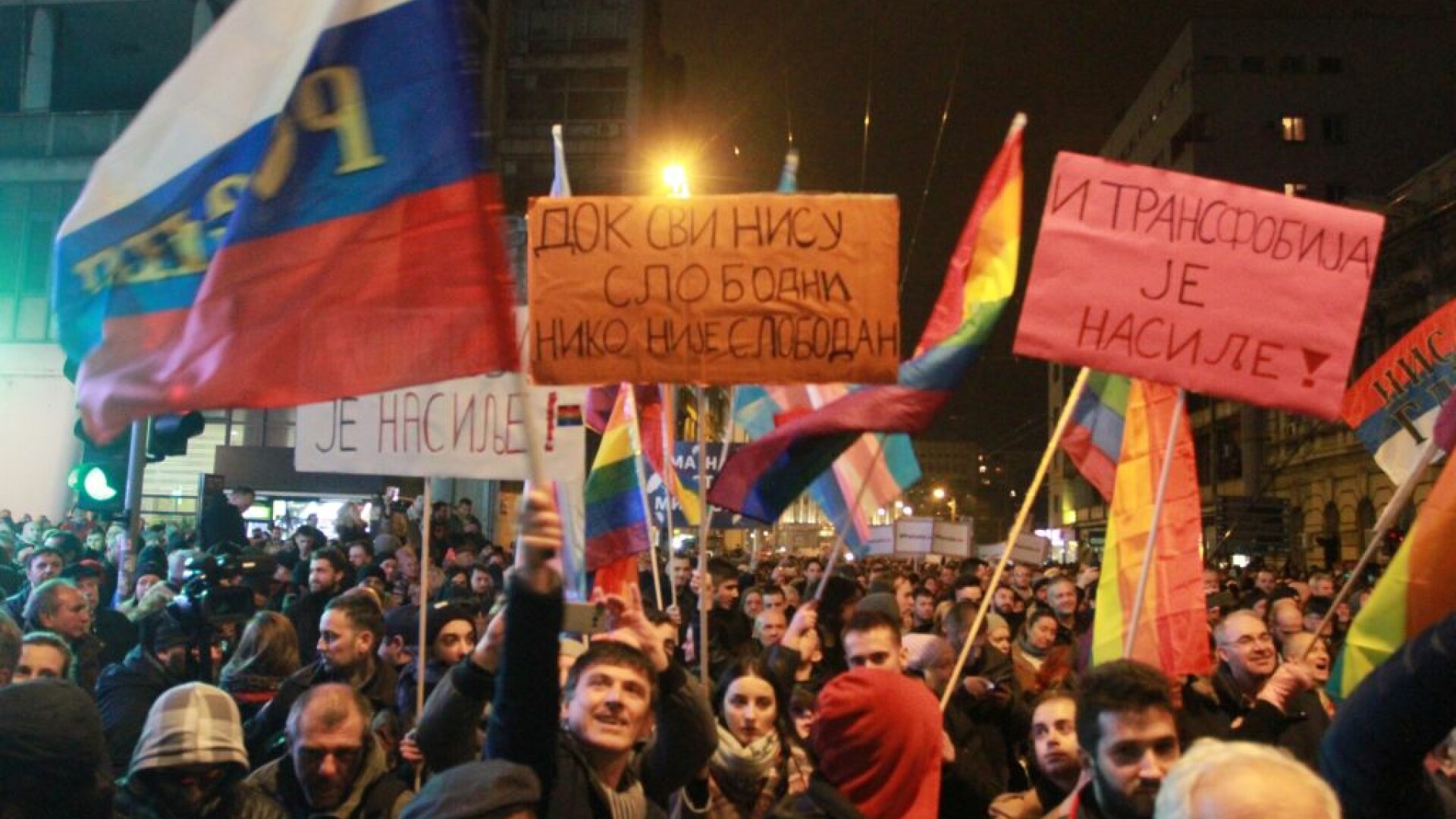 Protest la Belgrad