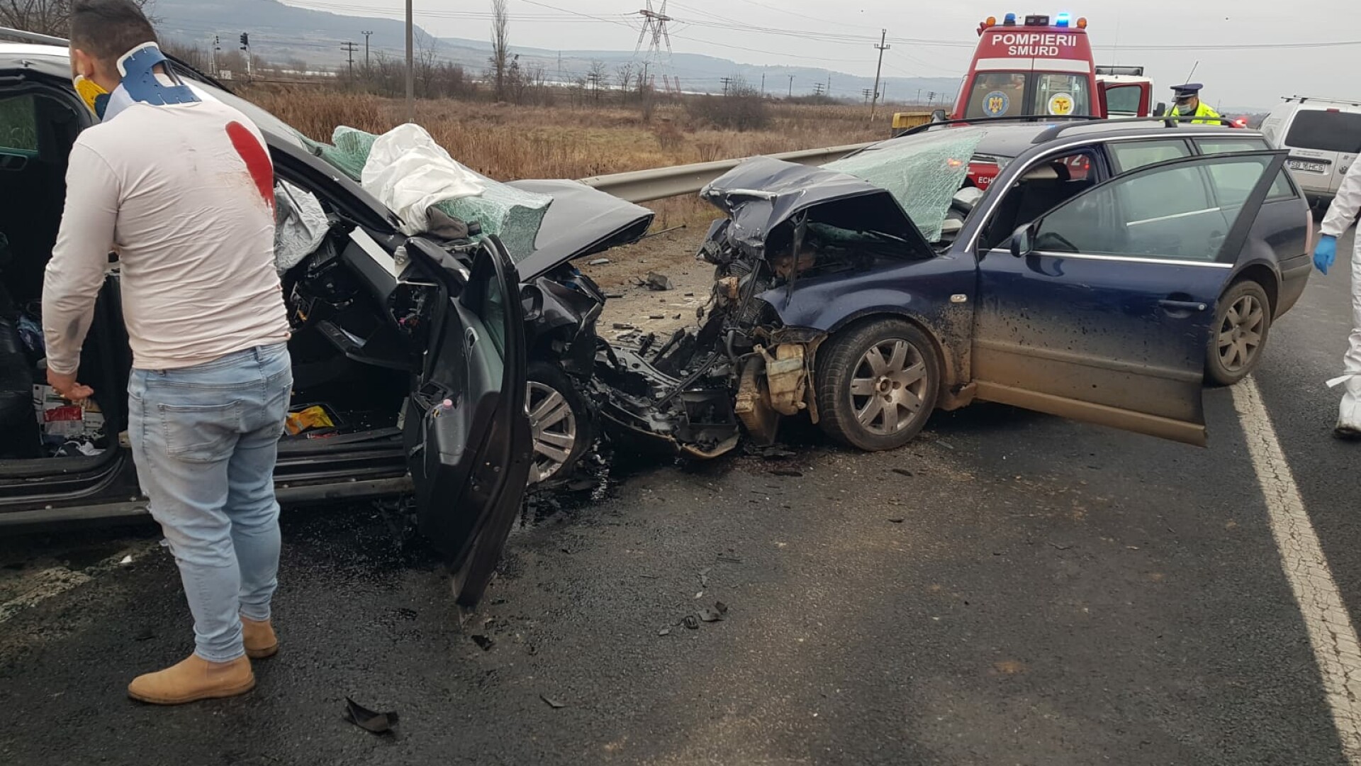 Accident grav produs pe DN1, în județul Sibiu. Două persoane au murit. FOTO