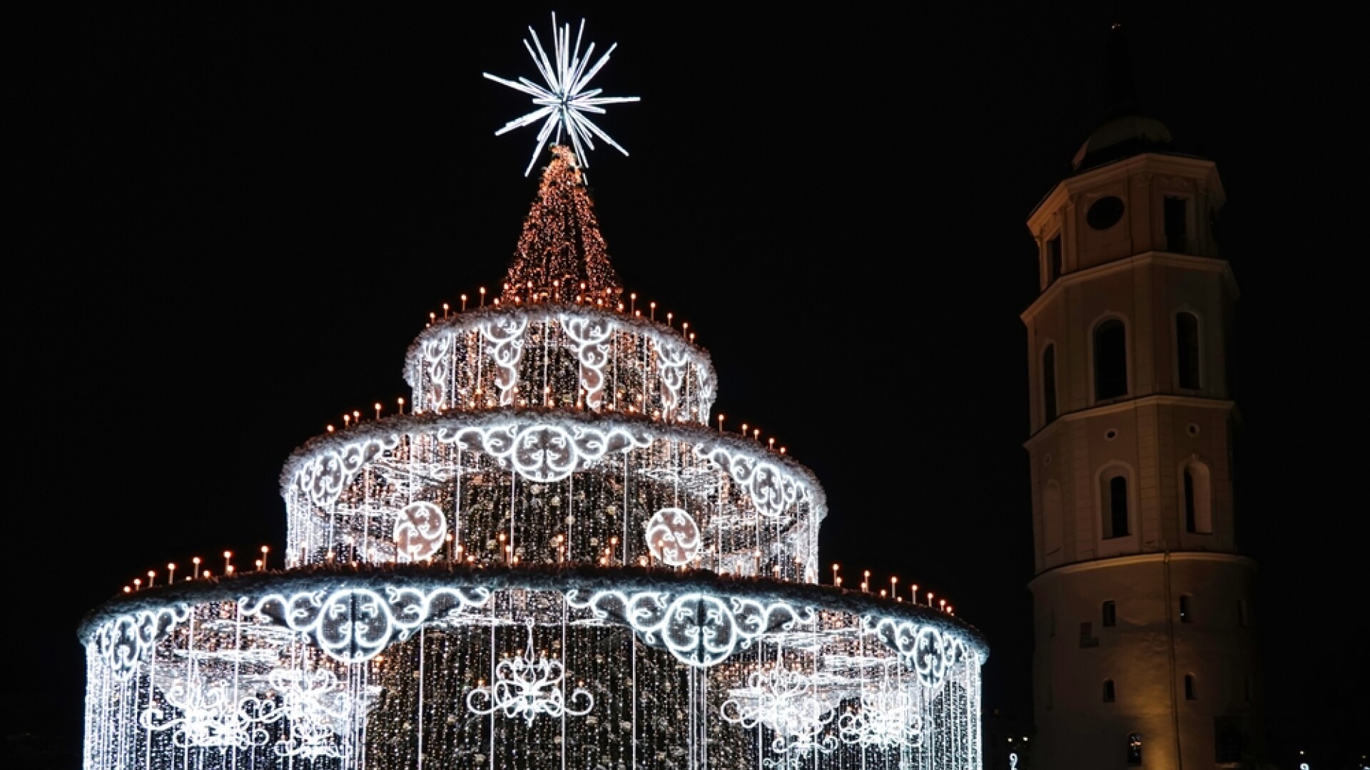 Bradul de Crăciun din Vilnius, Lituania