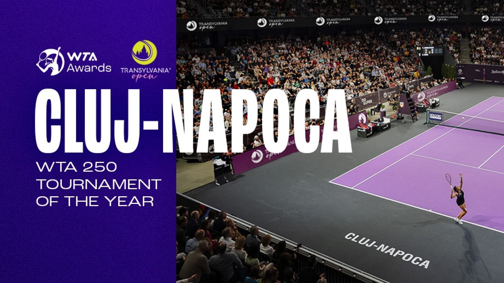Transylvania Open - cel mai bun turneu de tenis WTA 250 din lume, pentru a două oară consecutiv!
