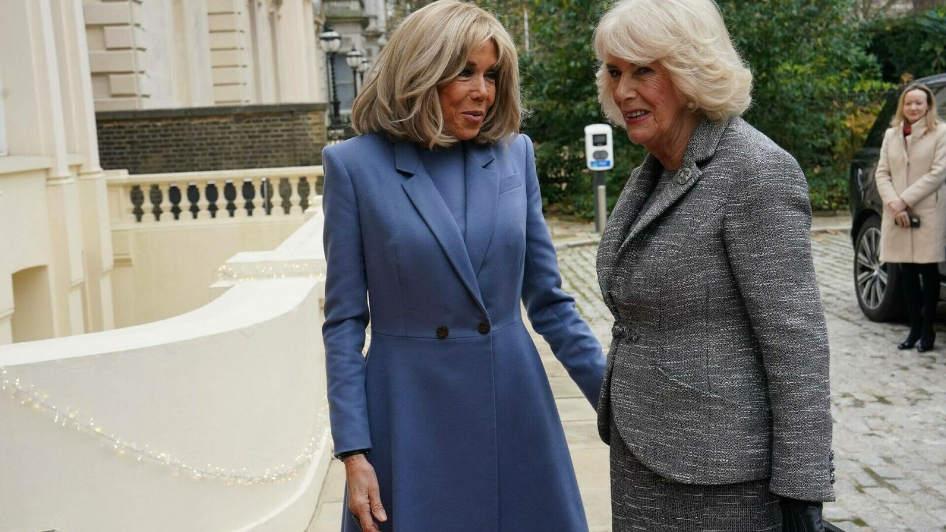 Regina Camilla şi Brigitte Macron