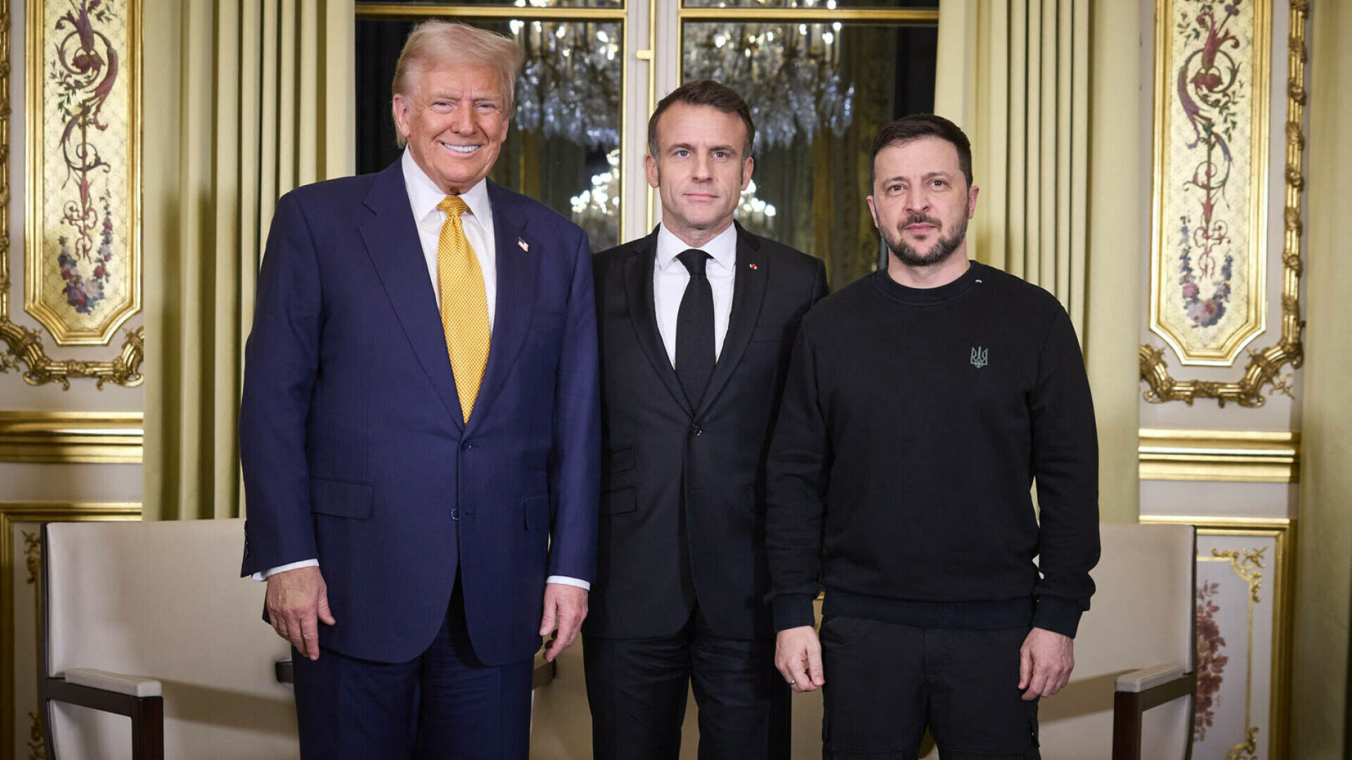 Trump, Zelenski și Macron s-au întâlnit la Paris