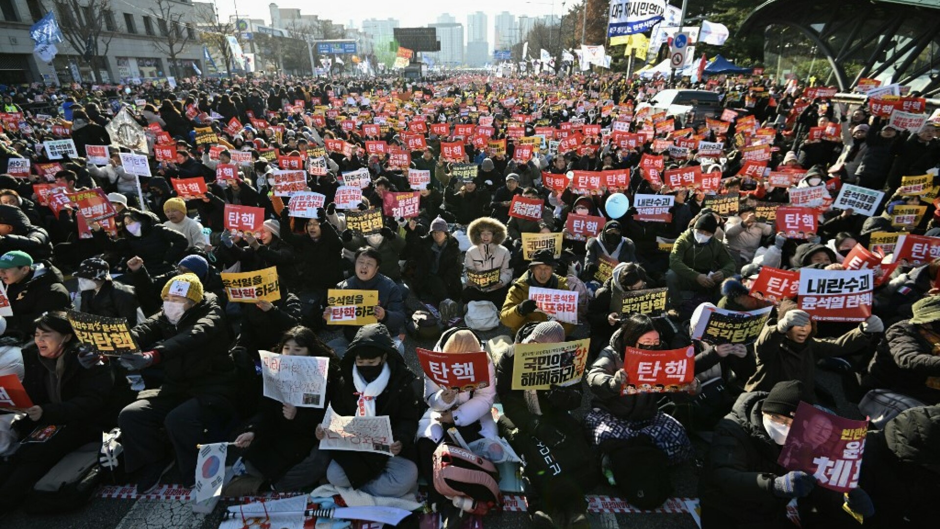 protest seul yoon