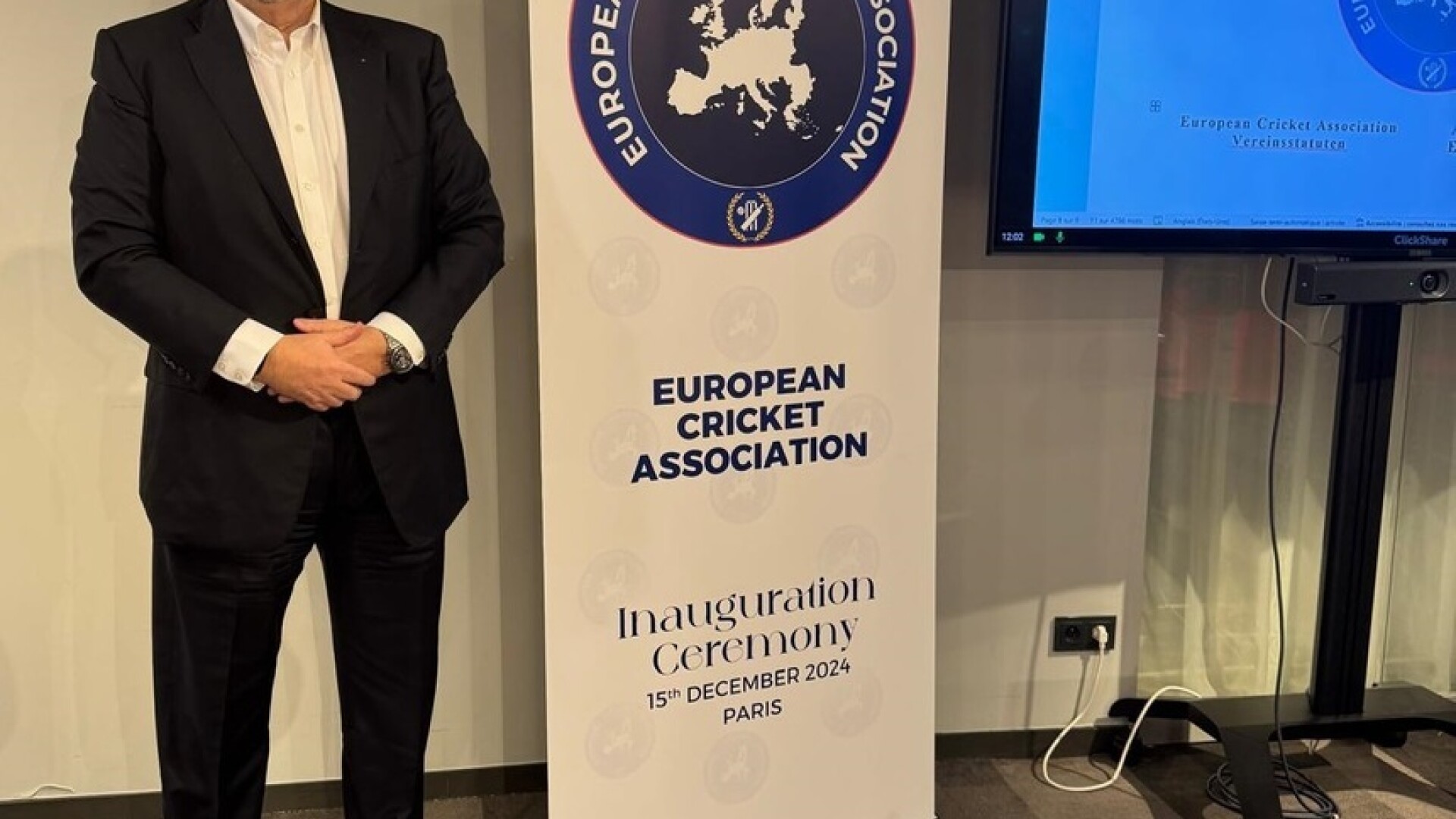 Potrivit jurnalistului K.R. Nayar, şase naţiuni şi-au dat mâna şi au format Asociaţia Europeană de Cricket. La reuniunea inaugurală a asociaţiei au participat reprezentanţi ai şase naţiuni care joacă cricket - Franţa, Italia, Jersey, Malta, Austria şi Rom