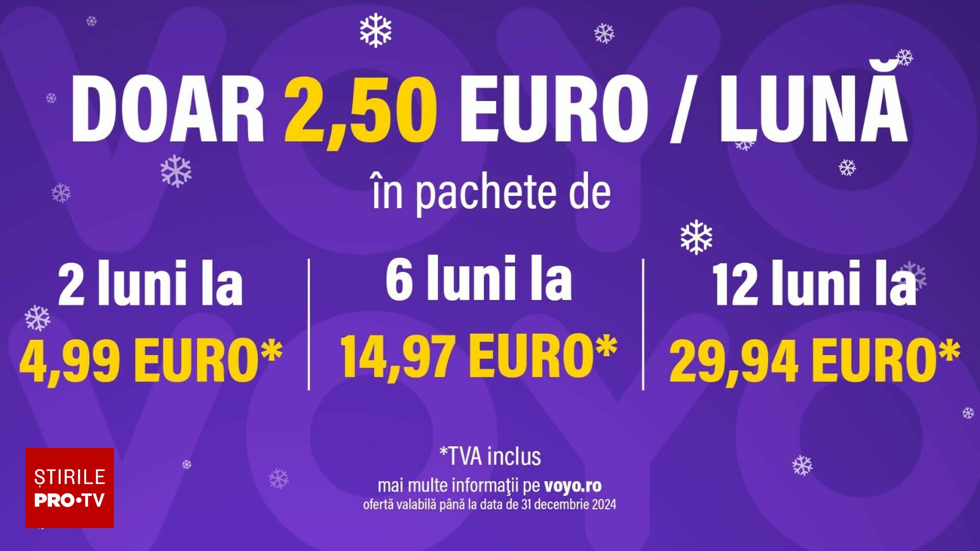 VOYO își întâmpină utilizatorii cu oferta lunii decembrie și un pachet special de conținut pentru copii