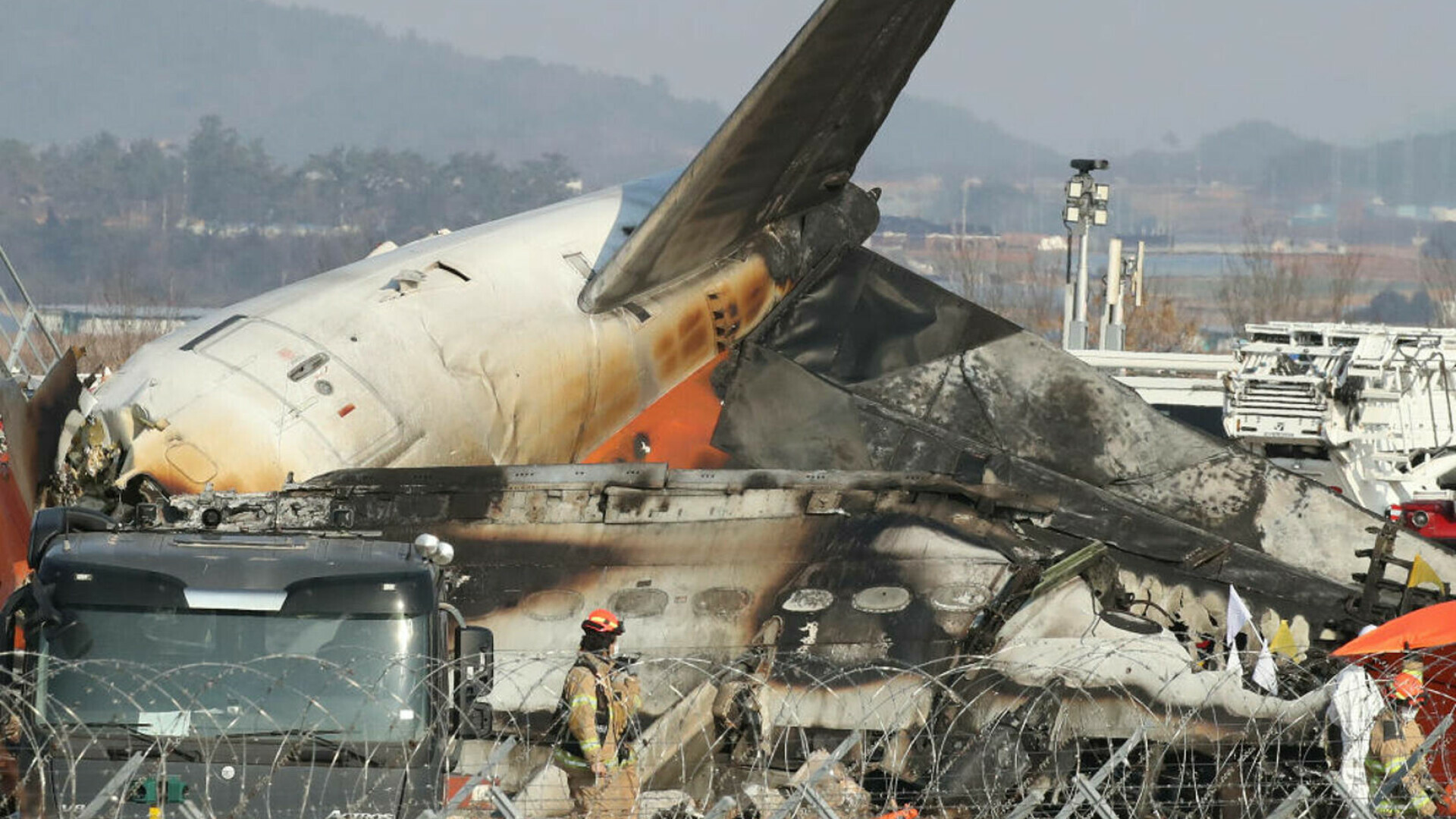 accident aviatic, coreea de sud, aeroport